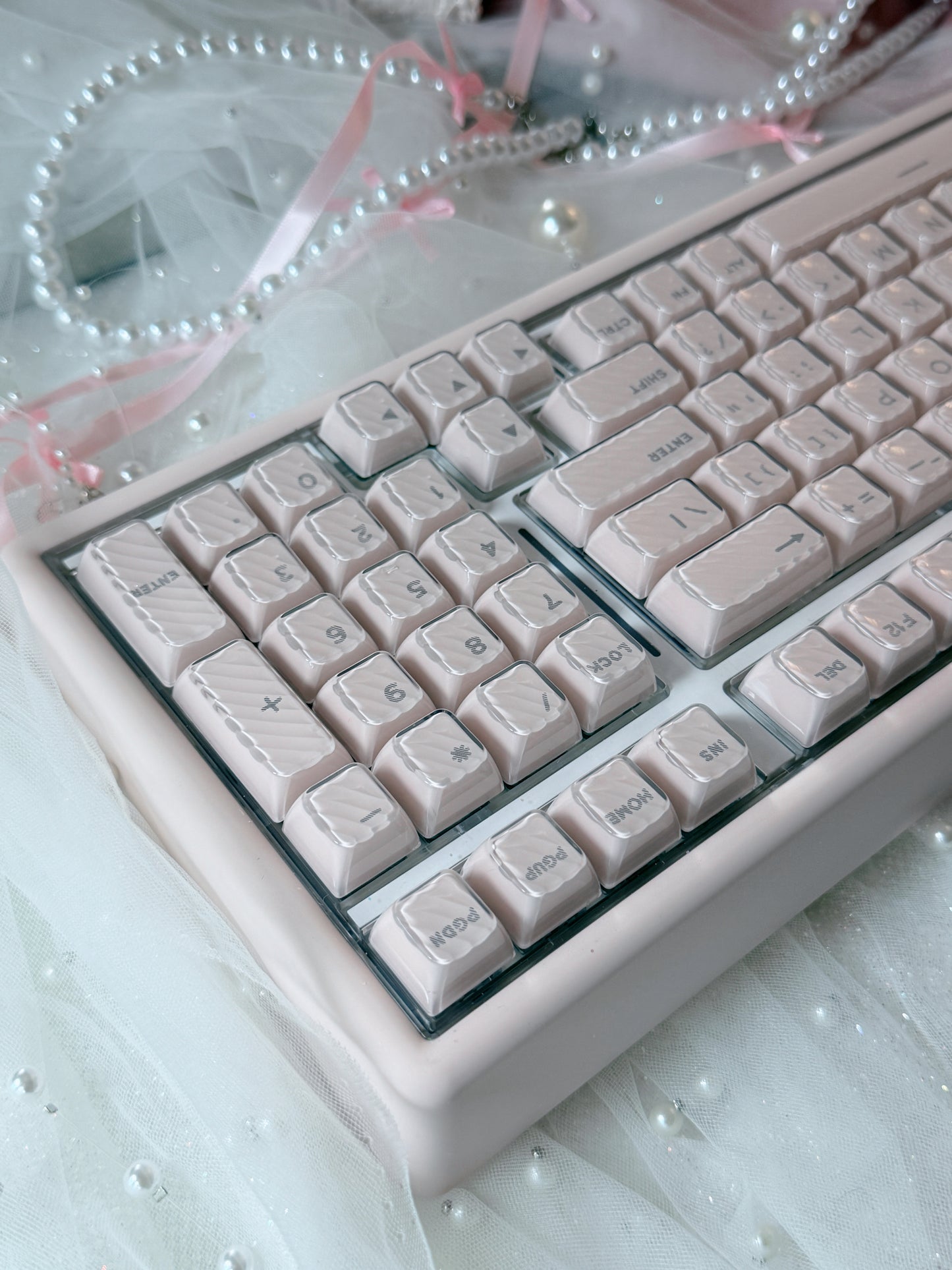 Unboxing Sample For Sales ONLY 1 Instock ainbell base99 pale pink silent switch tri-mode wireless mechanical keyboard