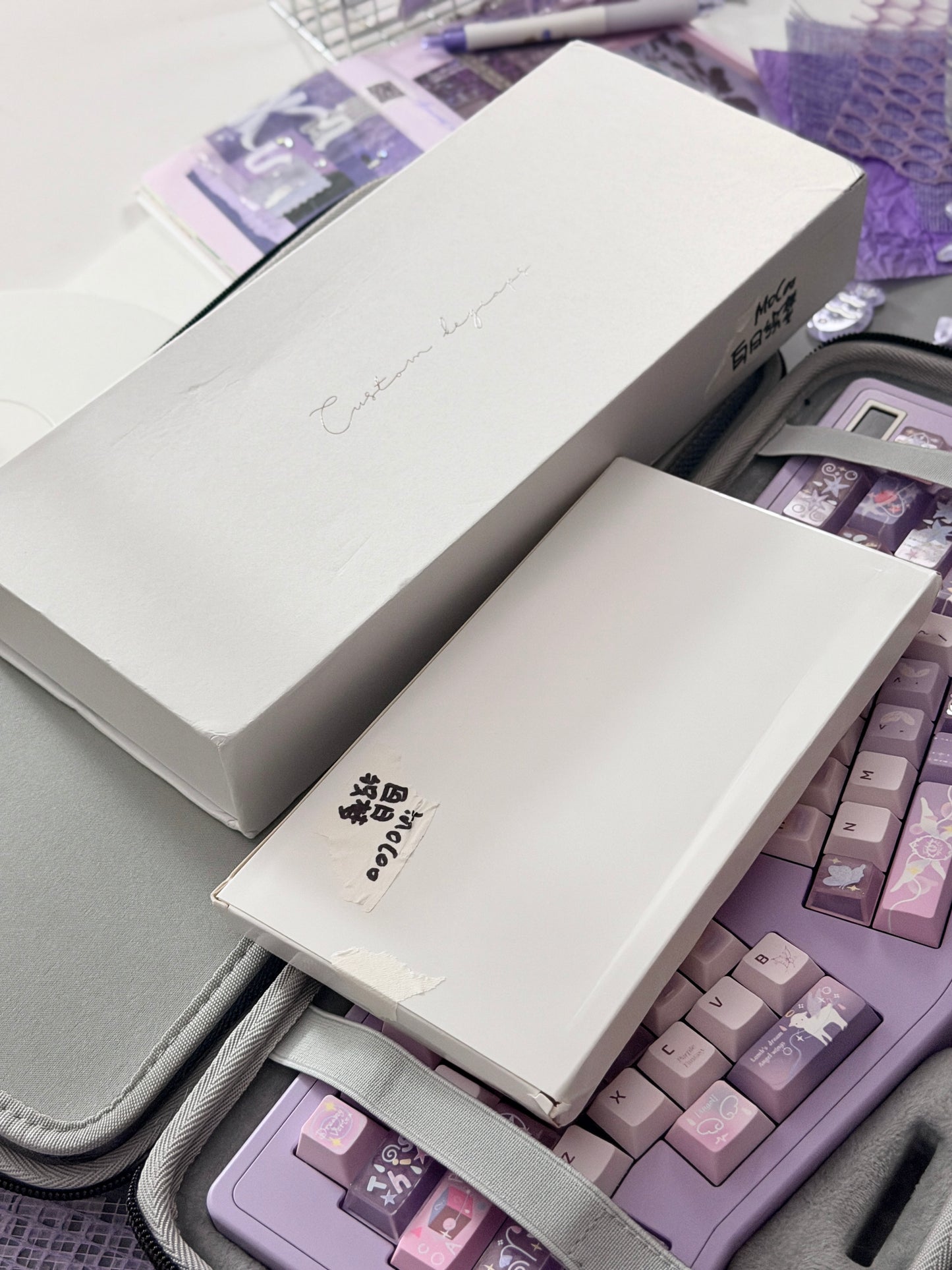 ONLY 1 instock Prebuilt StarAlice Aluminum Customized Mechanical Keyboard With Wrist rest