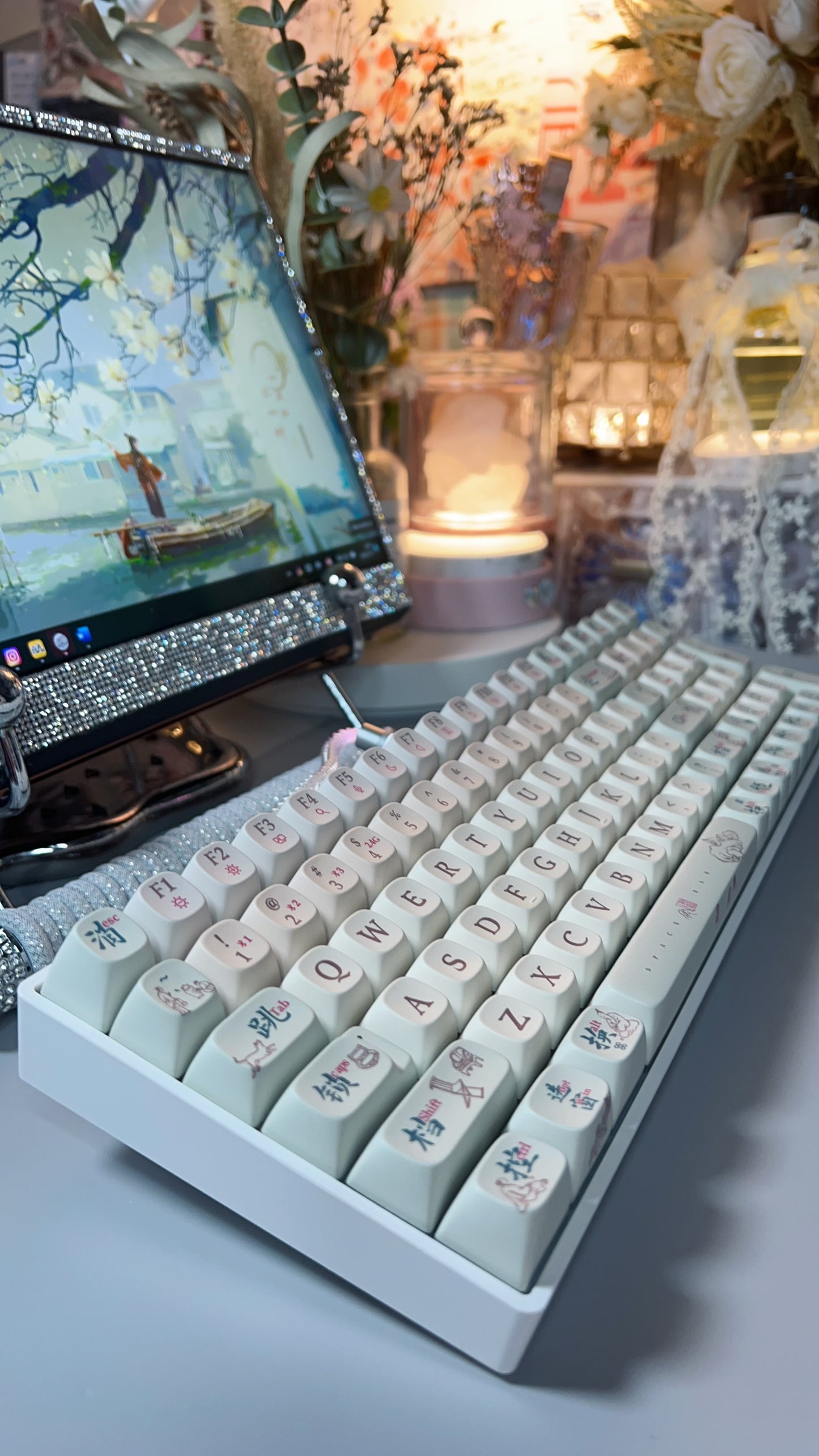 Preorder Creamy Thocky Prebuilt Lofree Keycaps ➕Zuohe zh100 kit mechanical keyboard(plastic)