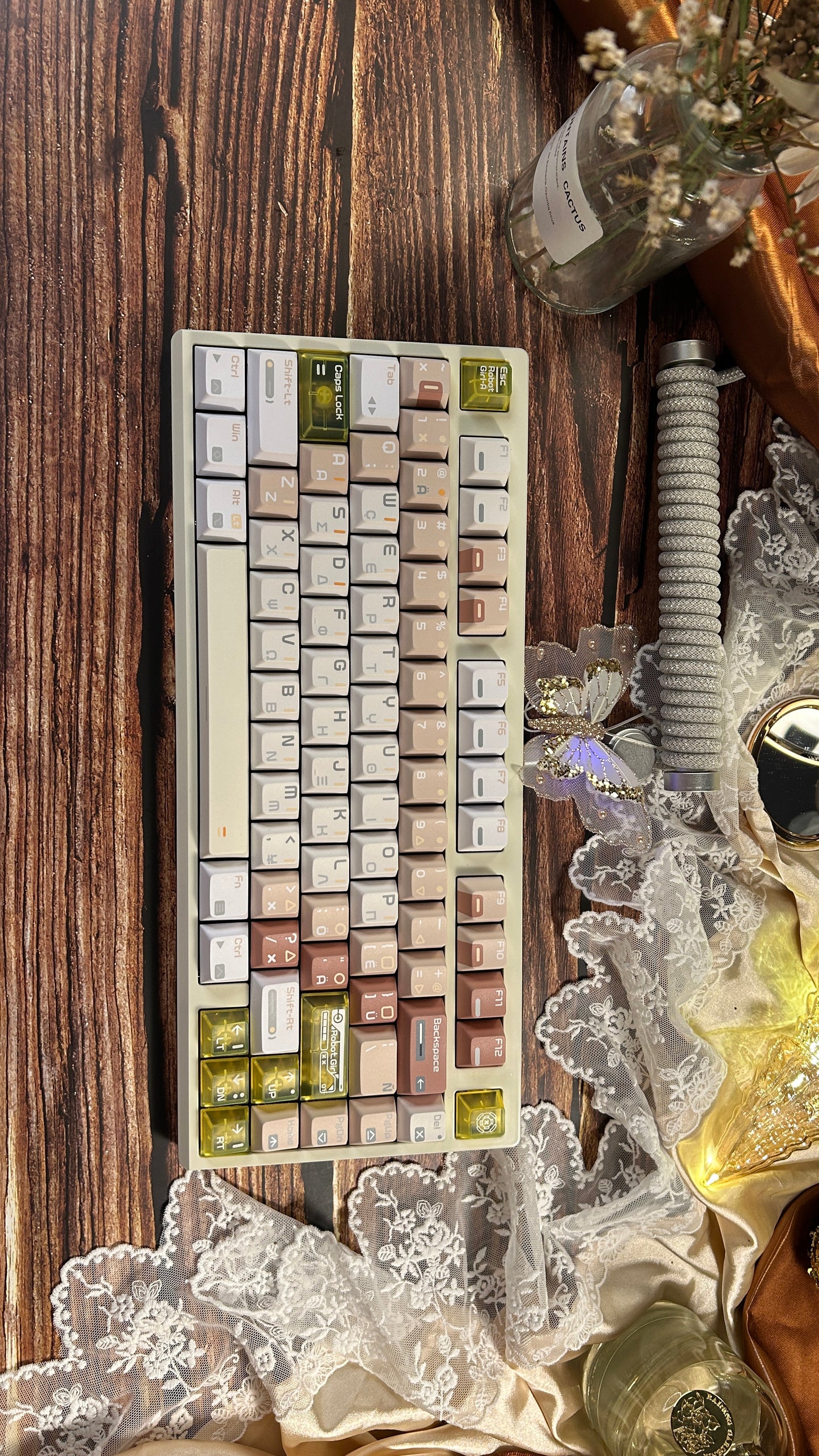 「unboxing only 1 Instock」Ro75 Mechanical Keyboard Kit Wired Aluminium Alloy Rgb Custom Qmk/Via Quick Dismantling Structure Keyboard For Accessory