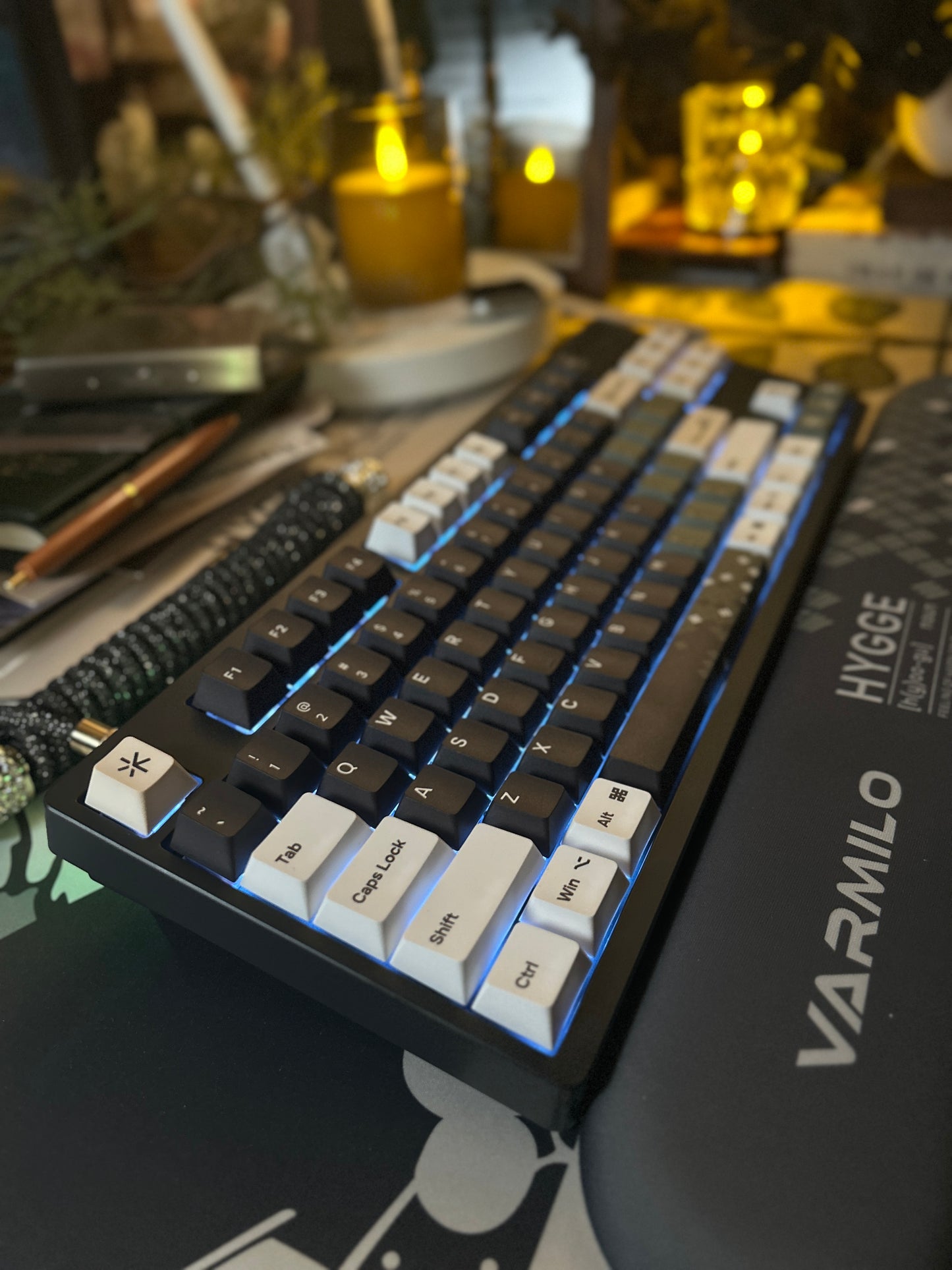 Unboxing Sample For Sales ONLY 1 Instock VARMILLO HYGGE V80 keyboard ➕ desk mat ➕Wristrest SET