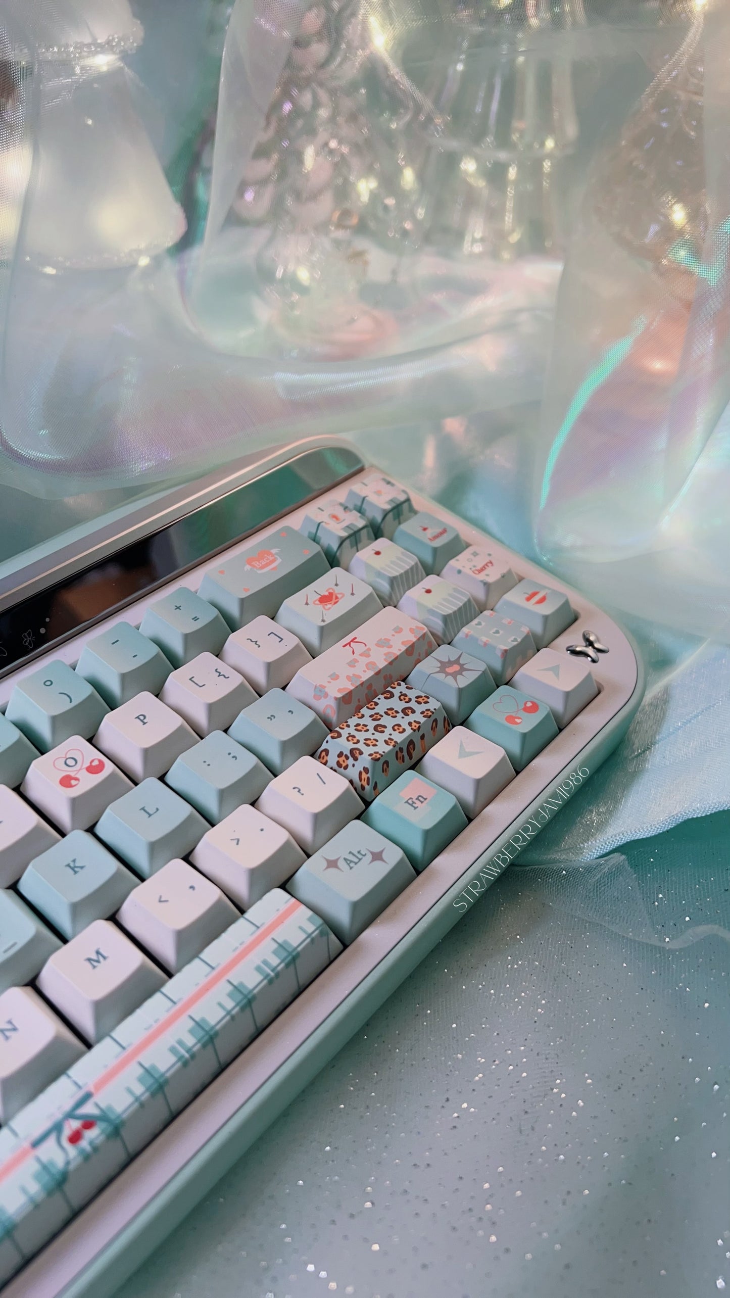 「only 1 Instock」Prebuilt Aluminum Customized Mechanical Keyboard Targa65 Mint Green