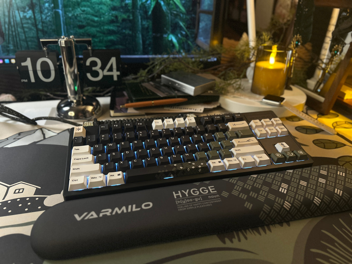 Unboxing Sample For Sales ONLY 1 Instock VARMILLO HYGGE V80 keyboard ➕ desk mat ➕Wristrest SET