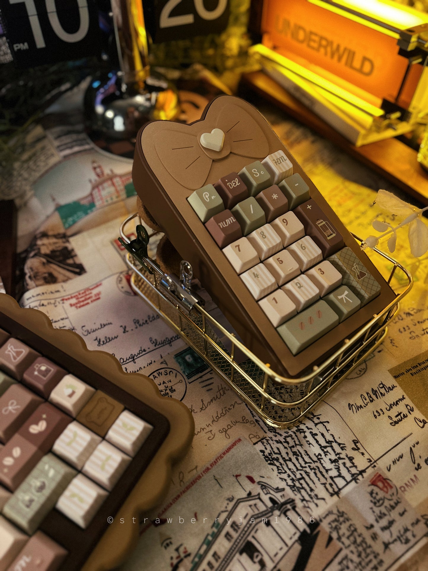 #0172 Matcha Latte Green Coffee Keycap Cherry Profile