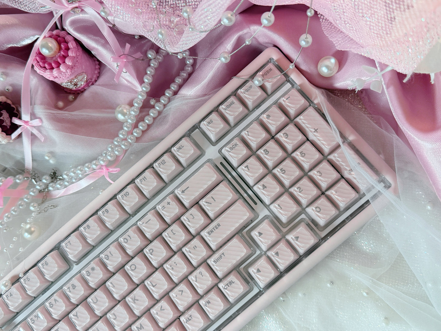 Unboxing Sample For Sales ONLY 1 Instock ainbell base99 pale pink silent switch tri-mode wireless mechanical keyboard