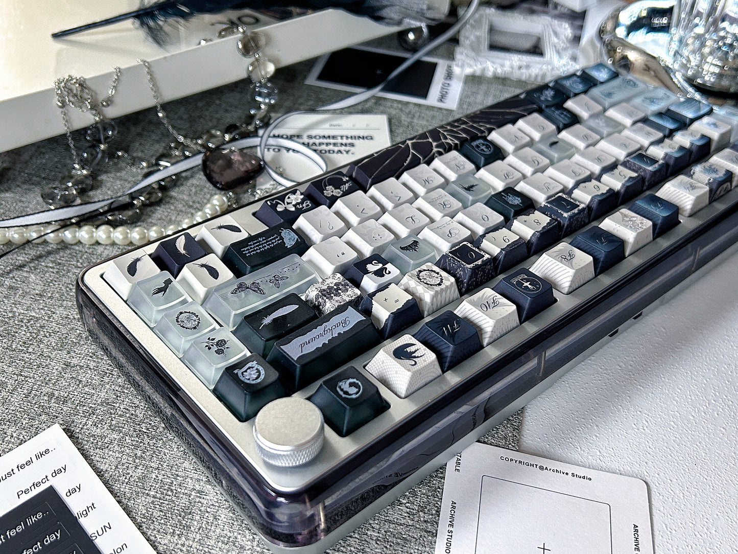 Unboxing Sample For Sales ONLY 1 Instock KiiBOOM Breeze75 Aluminum Tri-Mode Mechanical Customized Keyboard ➕ Ashey Dance Keycap Set(not including pad & decoration)