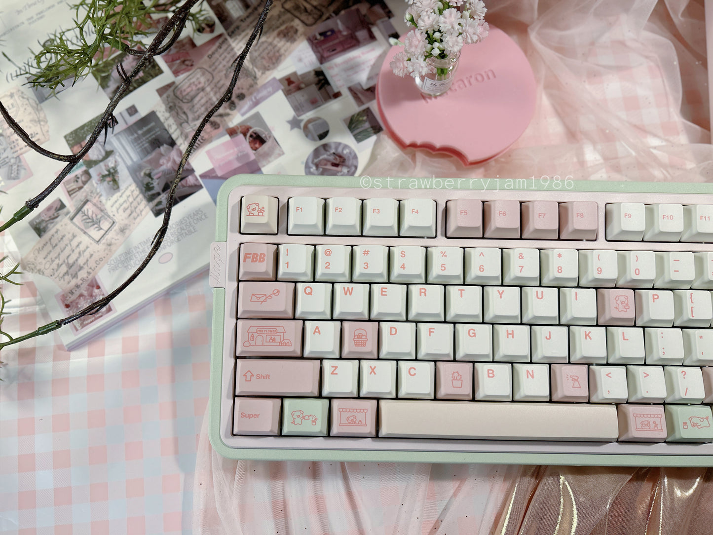 ONLY 1 INSTOCK Prebuilt Aluminum Customized Mechanical Keyboard Loveletter75 ➕ number padset