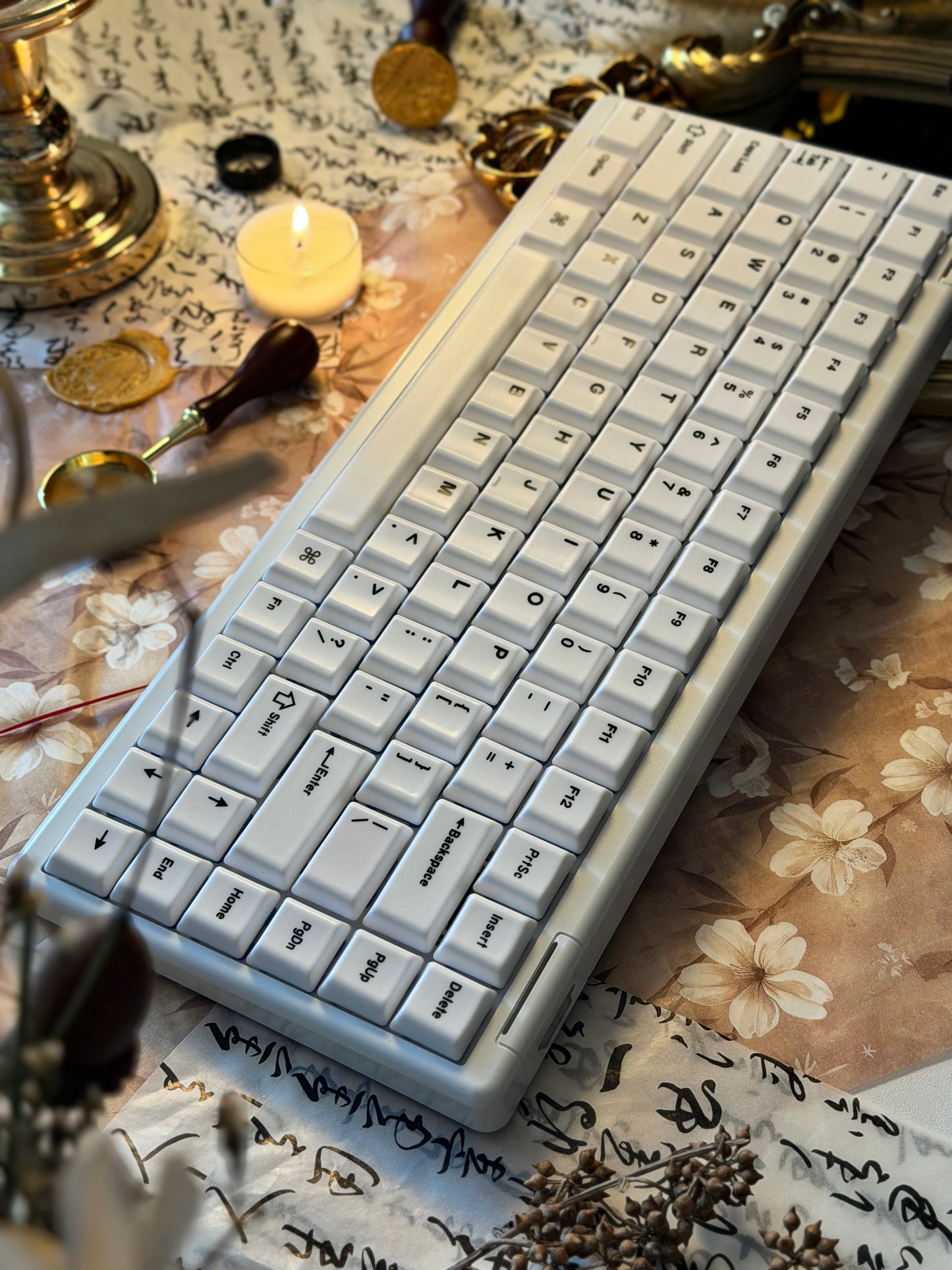Unboxing Clearance ONLY 1 Instock ZEN75 Low-Profile Keyboard with Ceramic Keycaps