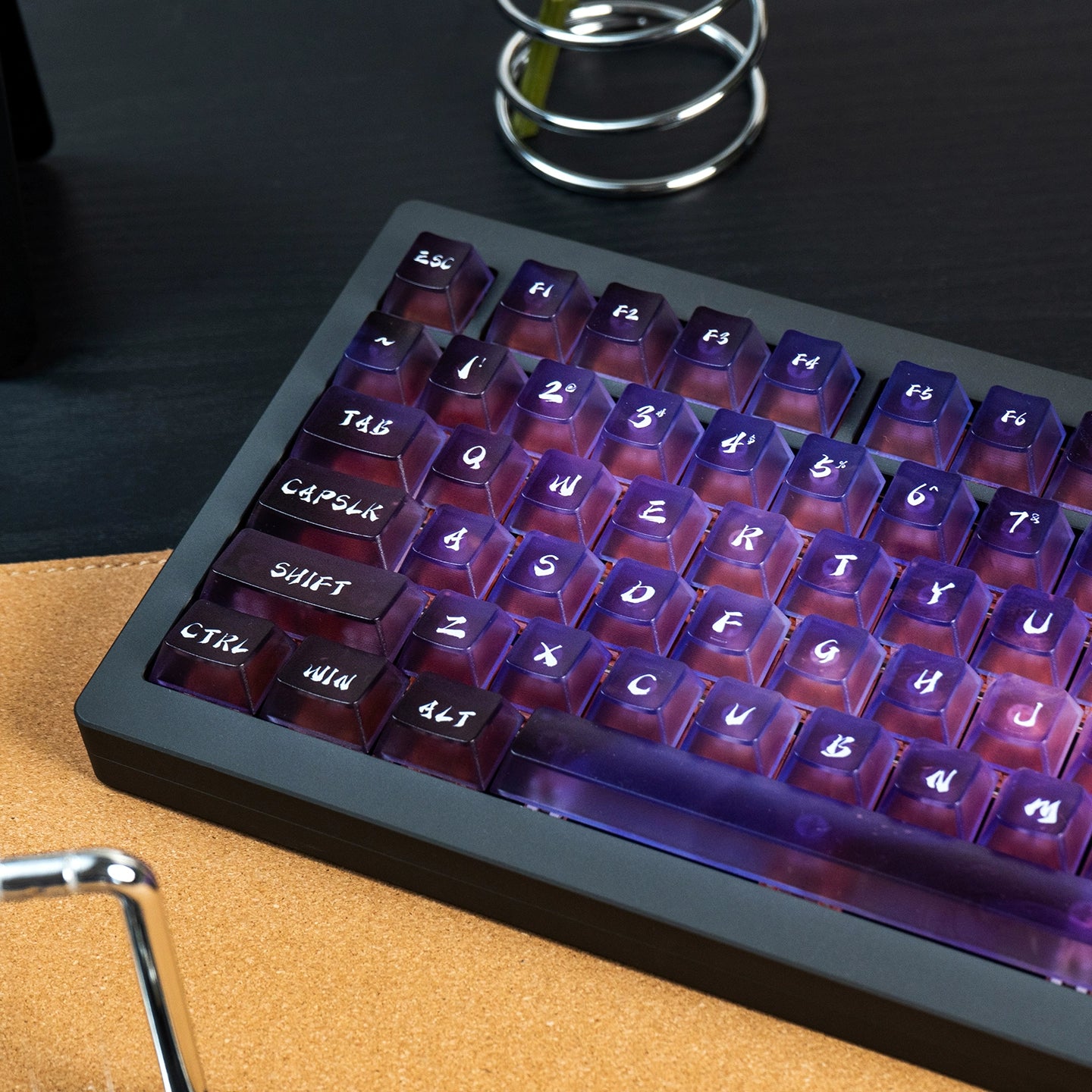 #0214 Neon/Universe/Star Gradually Change Foggy Matte Keycap(not including keyboard)