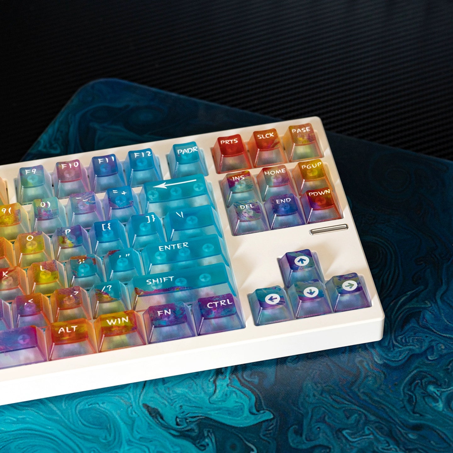 #0214 Neon/Universe/Star Gradually Change Foggy Matte Keycap(not including keyboard)