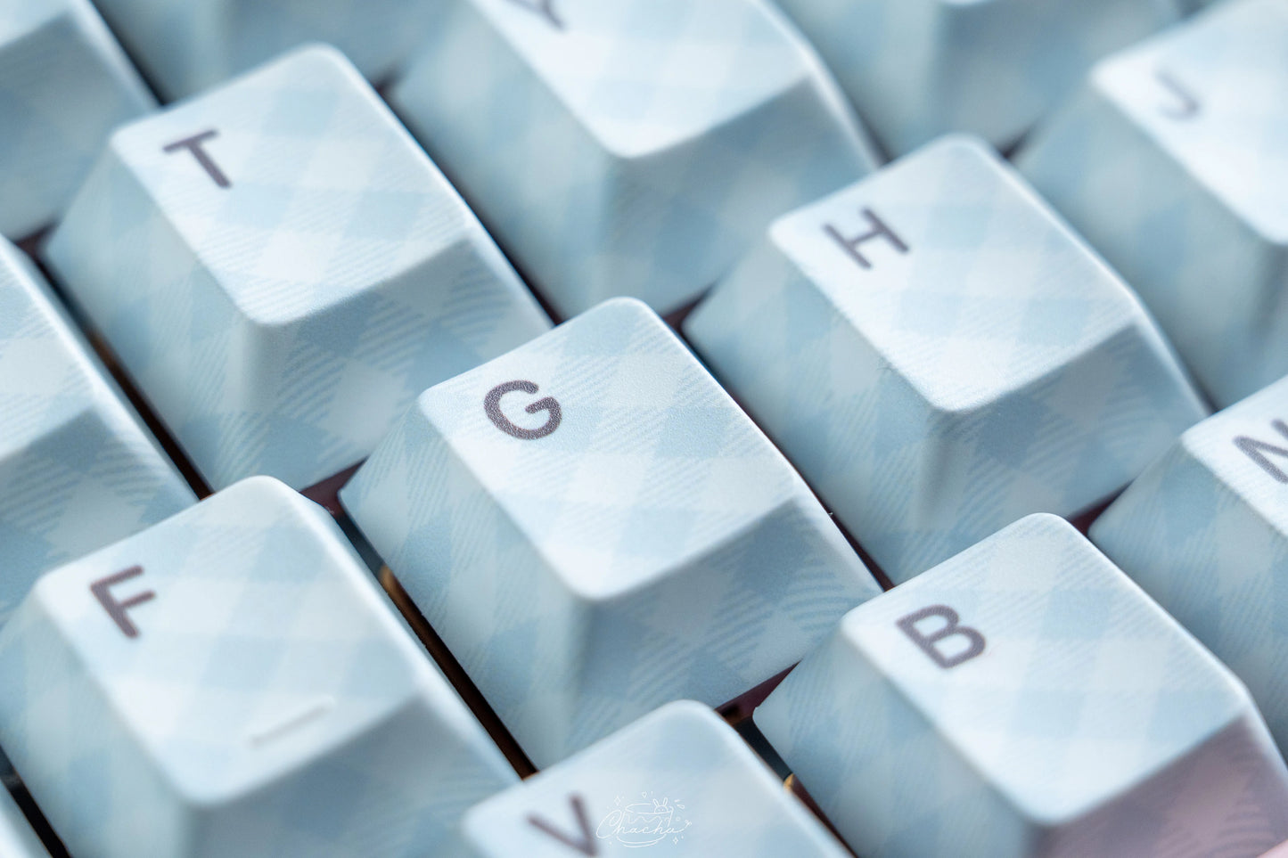 #0260 Pale Blue Pink Sweet Sheep Dream Cherry Profile Keycap Set Designed By Keyria Labs (not Including Keyboard)