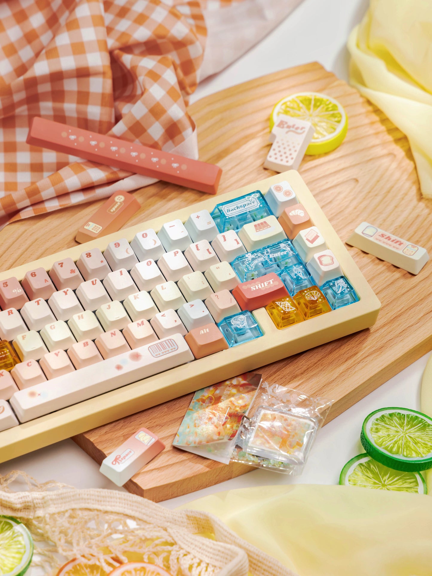 #0226 Orange Sea Keycaps designed by Endless Lab (not including keyboard)