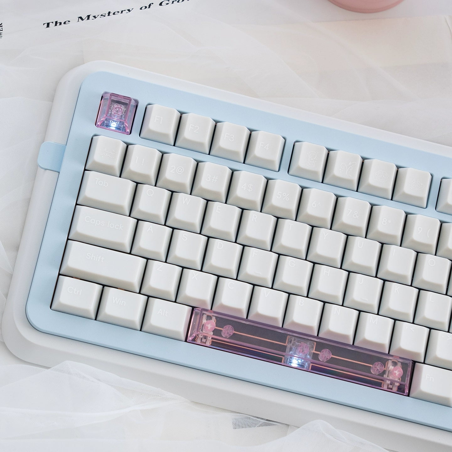 #0209 Star Talks Creamy White Keycap Cherry Profile Designed By URE(not including keyboard)