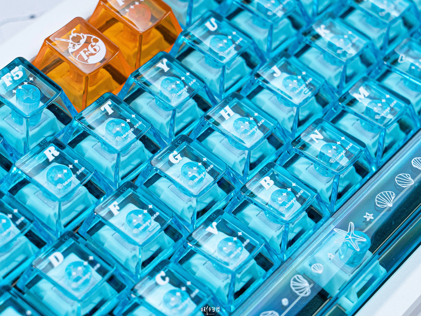 #0226 Orange Sea Keycaps designed by Endless Lab (not including keyboard)