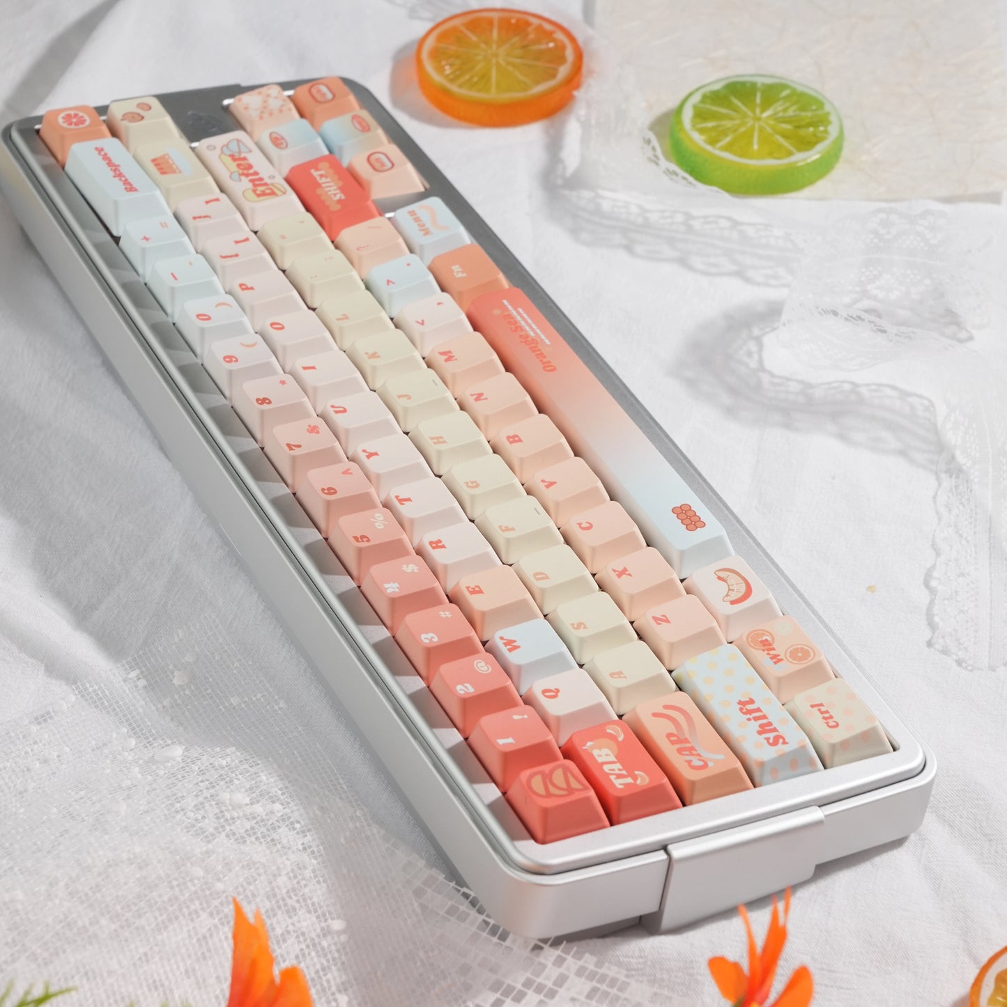 #0226 Orange Sea Keycaps designed by Endless Lab (not including keyboard)