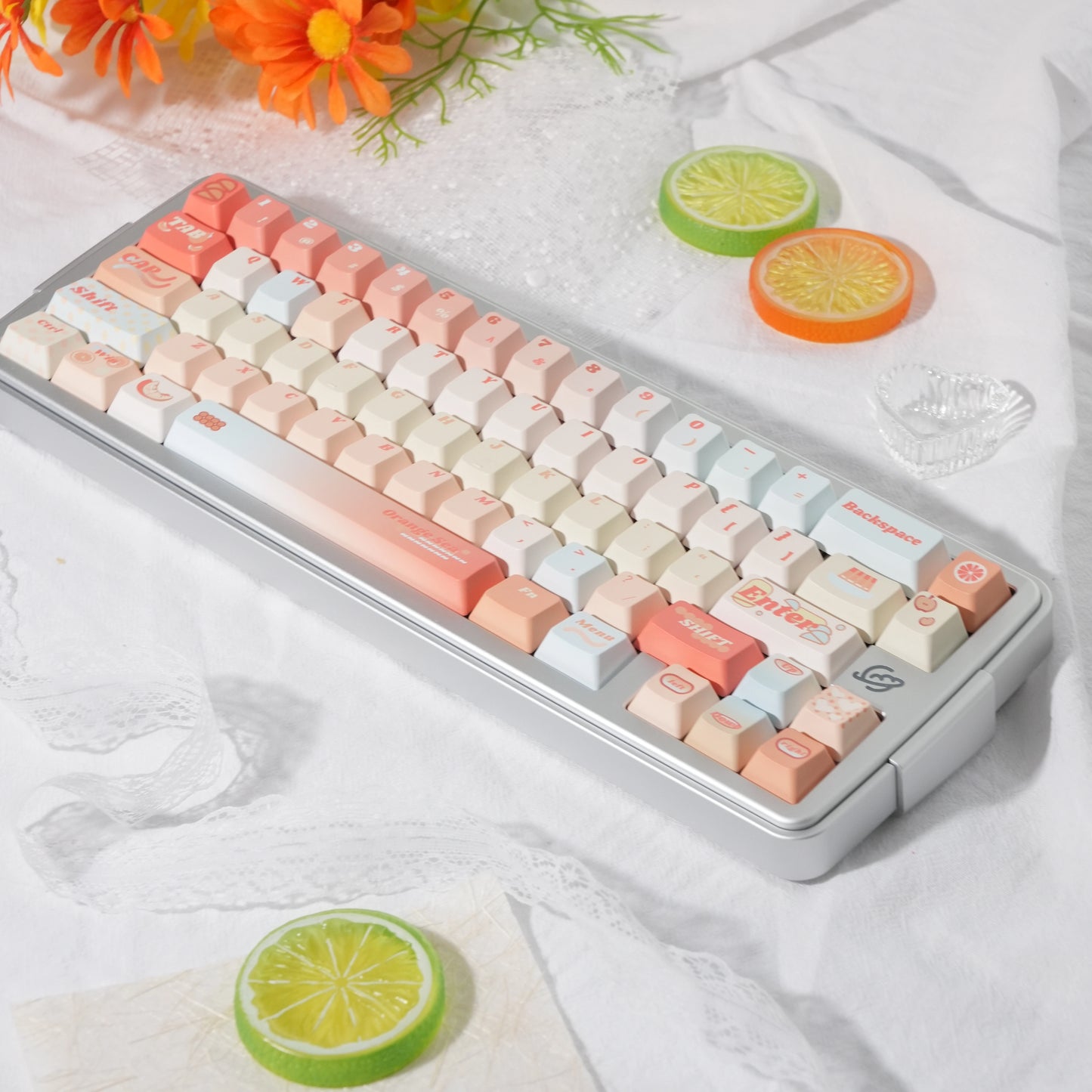 #0226 Orange Sea Keycaps designed by Endless Lab (not including keyboard)