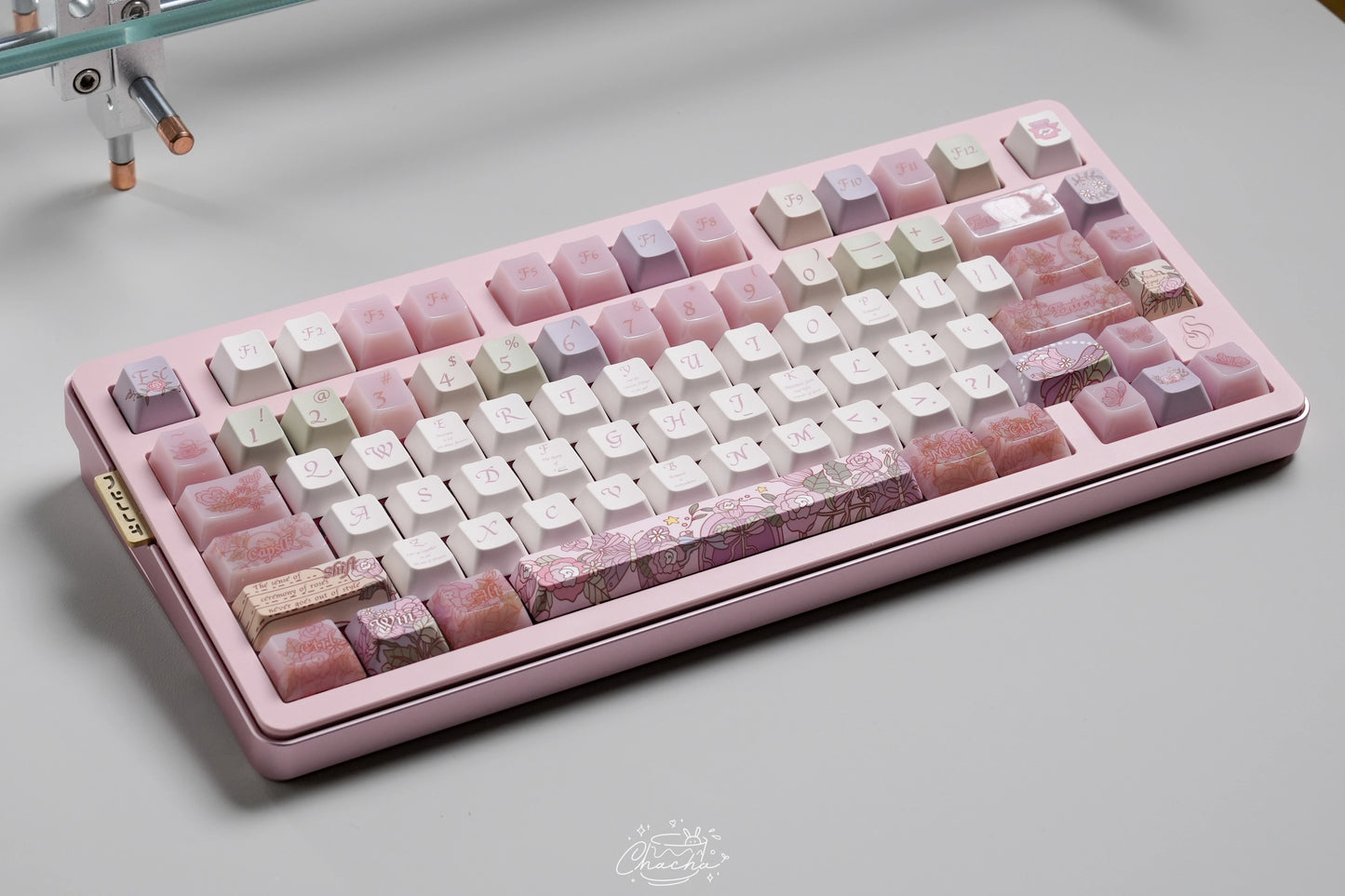 150 Time Ballet Pink Jelly Keycaps Designed By Fancce