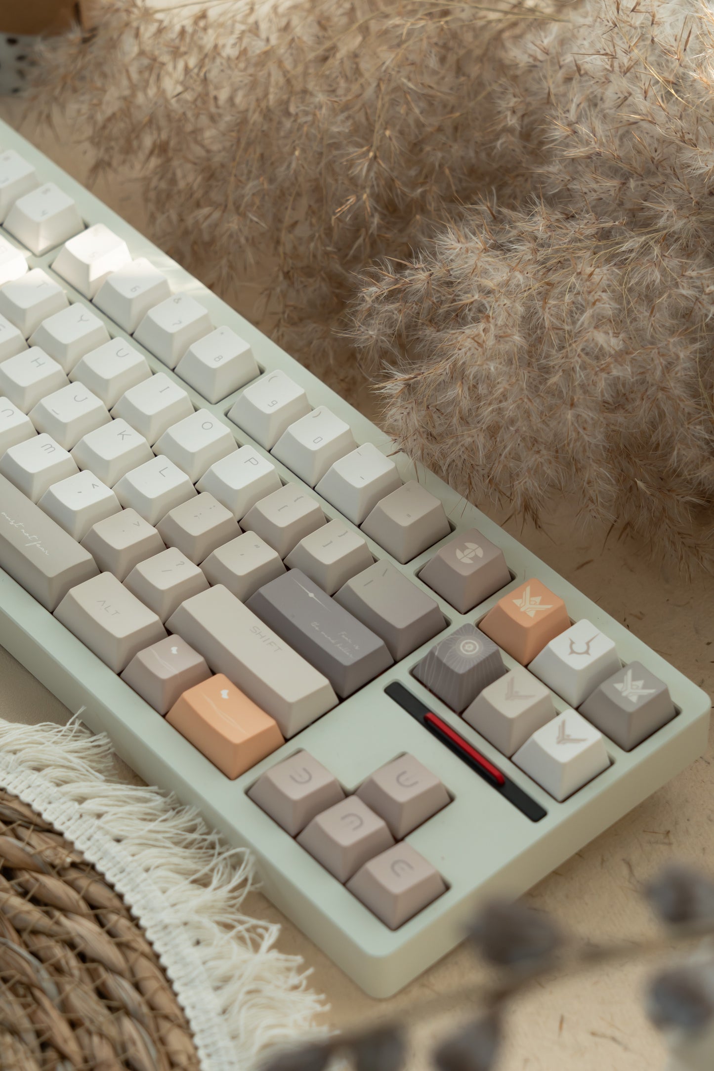#0175 Dune Light Khaki Keycap Cherry Profile Designed By MoCoo