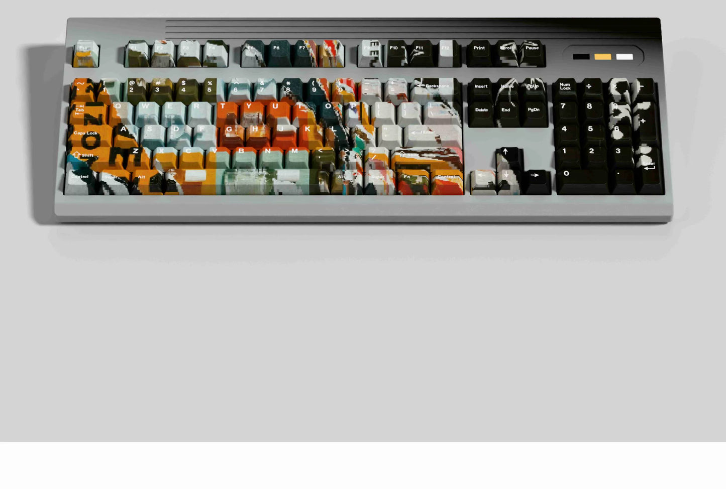 #0204 Graffiti Keycap Black Orange Cool Artistic Painting Style Cherry Profile (not including keyboard)