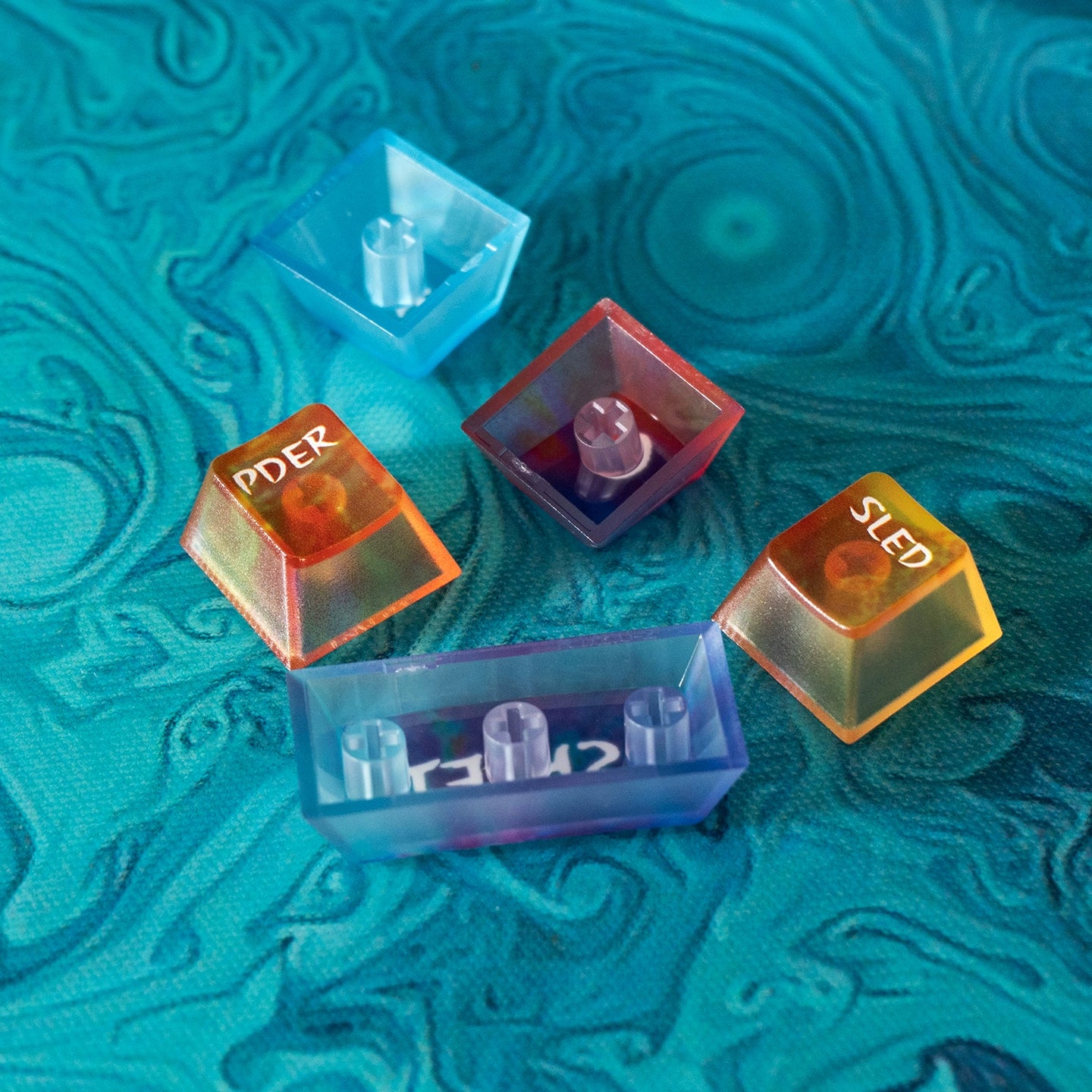 #0214 Neon/Universe/Star Gradually Change Foggy Matte Keycap(not including keyboard)