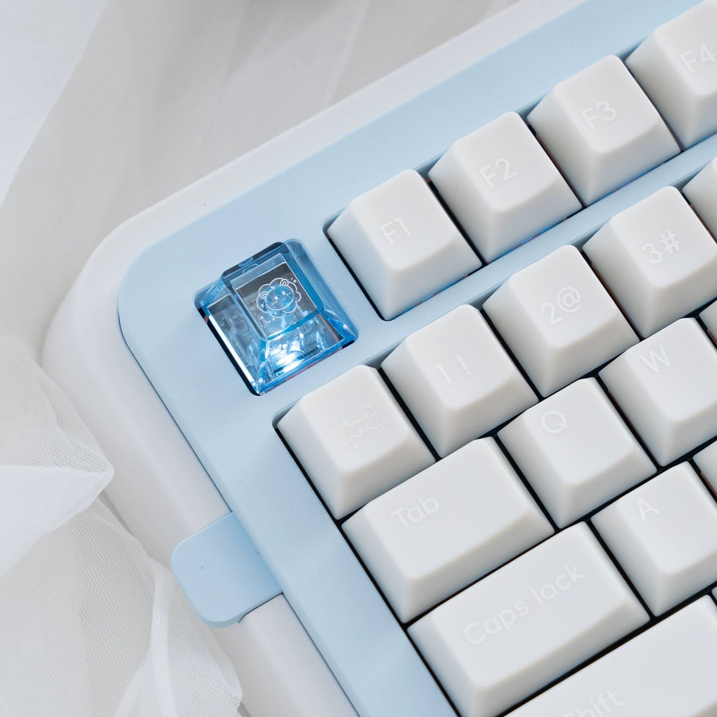 #0209 Star Talks Creamy White Keycap Cherry Profile Designed By URE(not including keyboard)