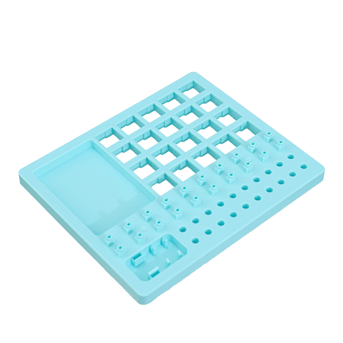 Switch puller tray Mechanical keyboard switch Lubrication tool tray Yellow/gray/blue ruber