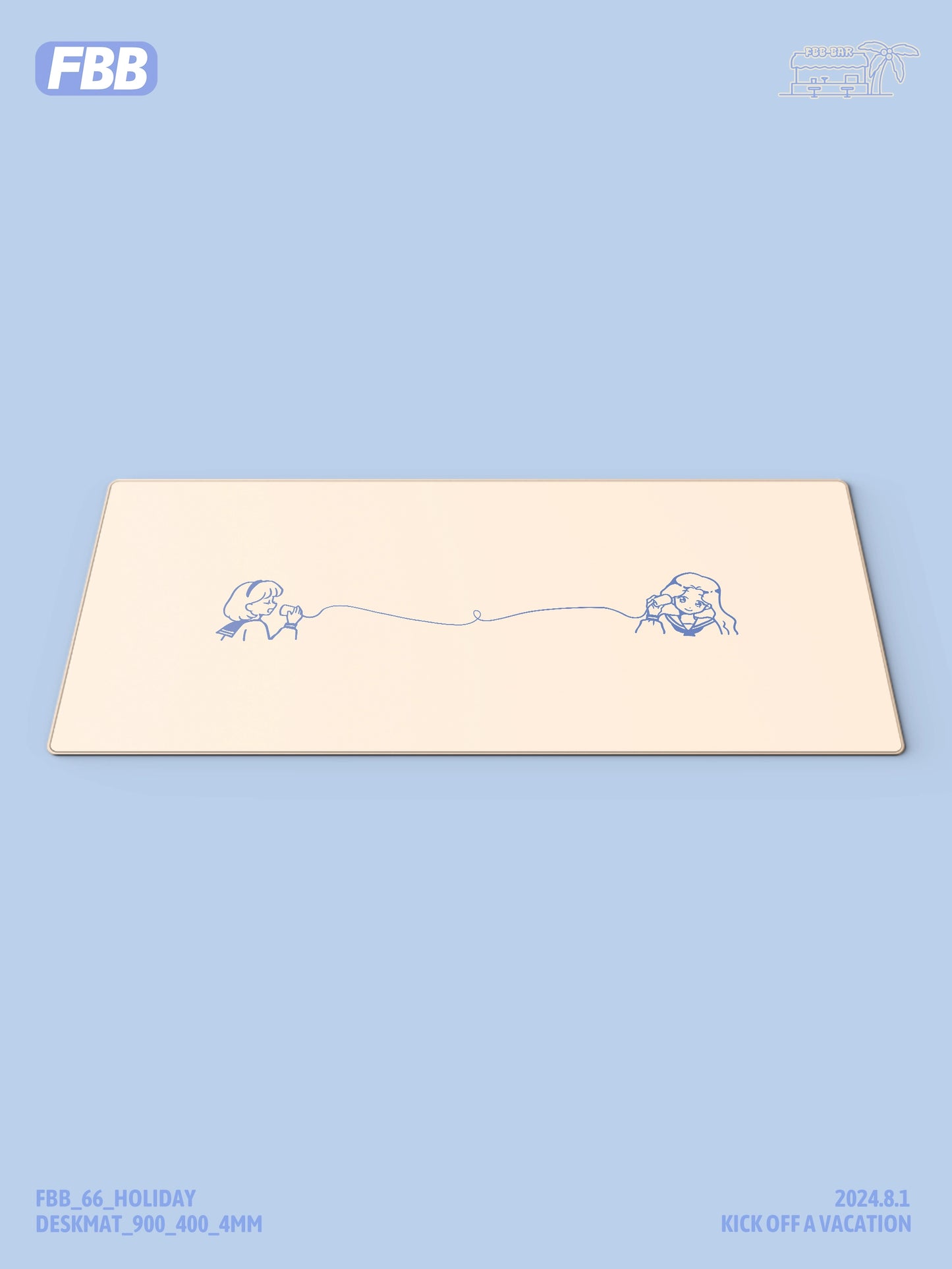 046 Holiday Blue Gradual Change Cherry Profile Keycap 147 Keys FBB Design