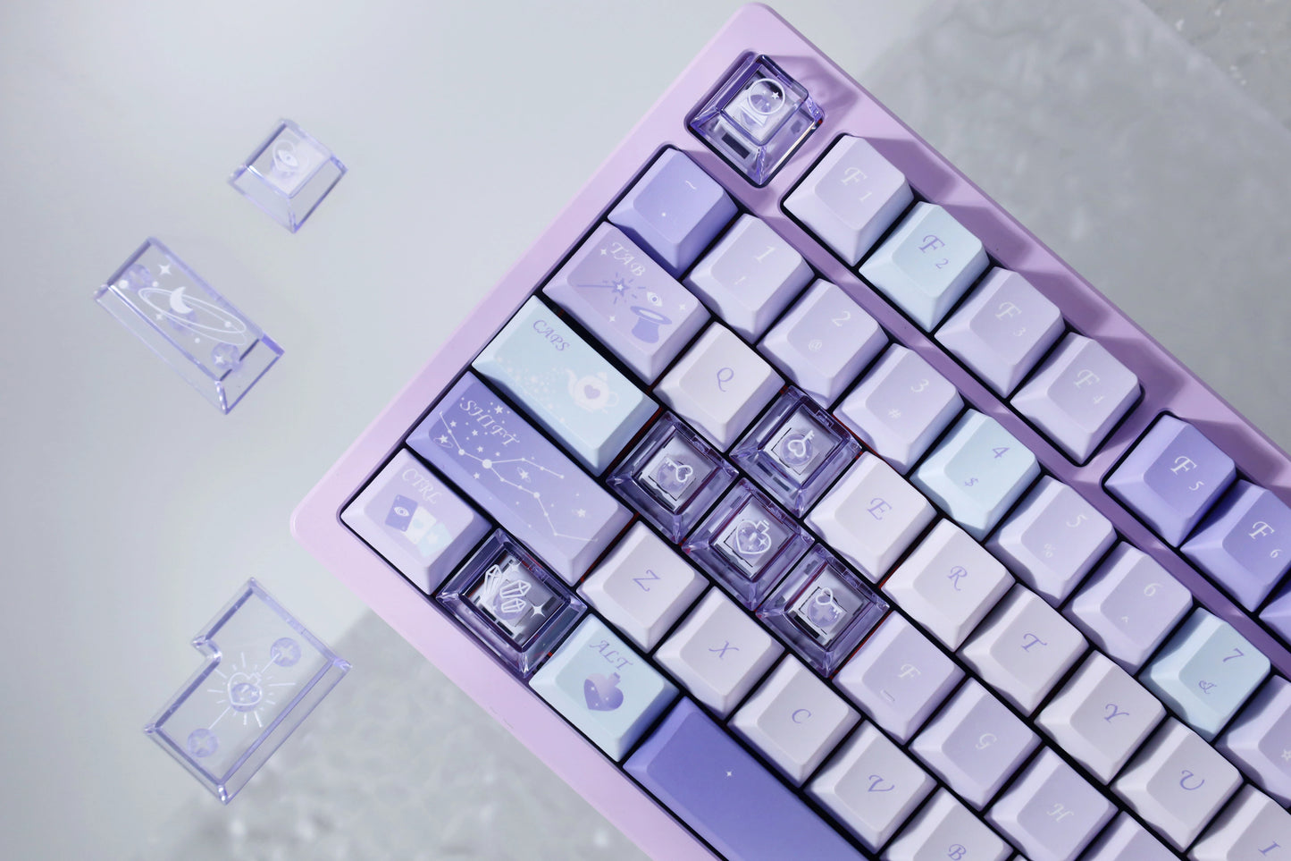 #0221 Purple Crystal Magic Lab Keycap Designed By Dorakey