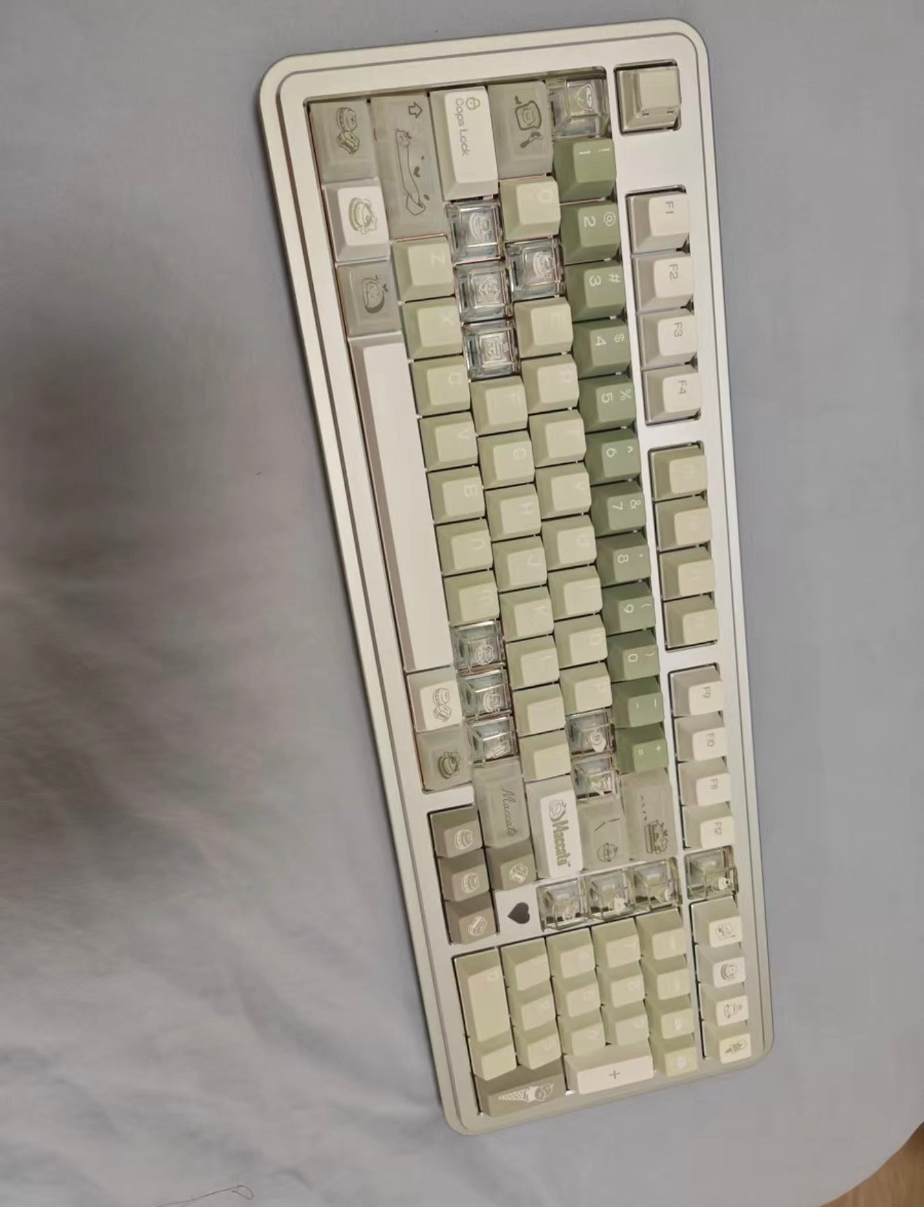 PREORDER Prebuilt Aluminum Custom Mechanical Keyboard Story100 Anodized Green Wireless Set