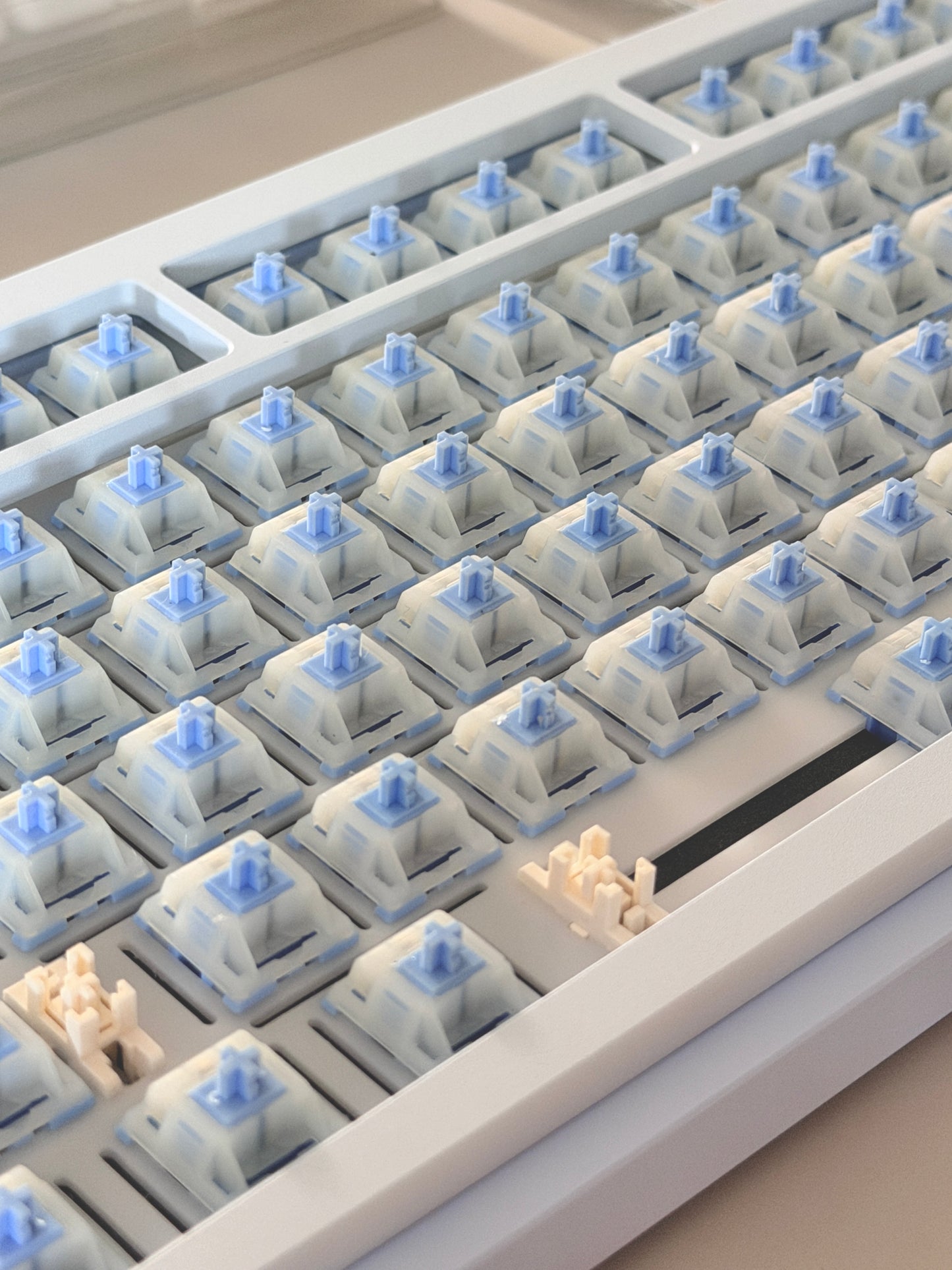 ONLY 1 Instock Prebuilt Aluminum Custom Mechanical Keyboard Yummy75 Blue Set