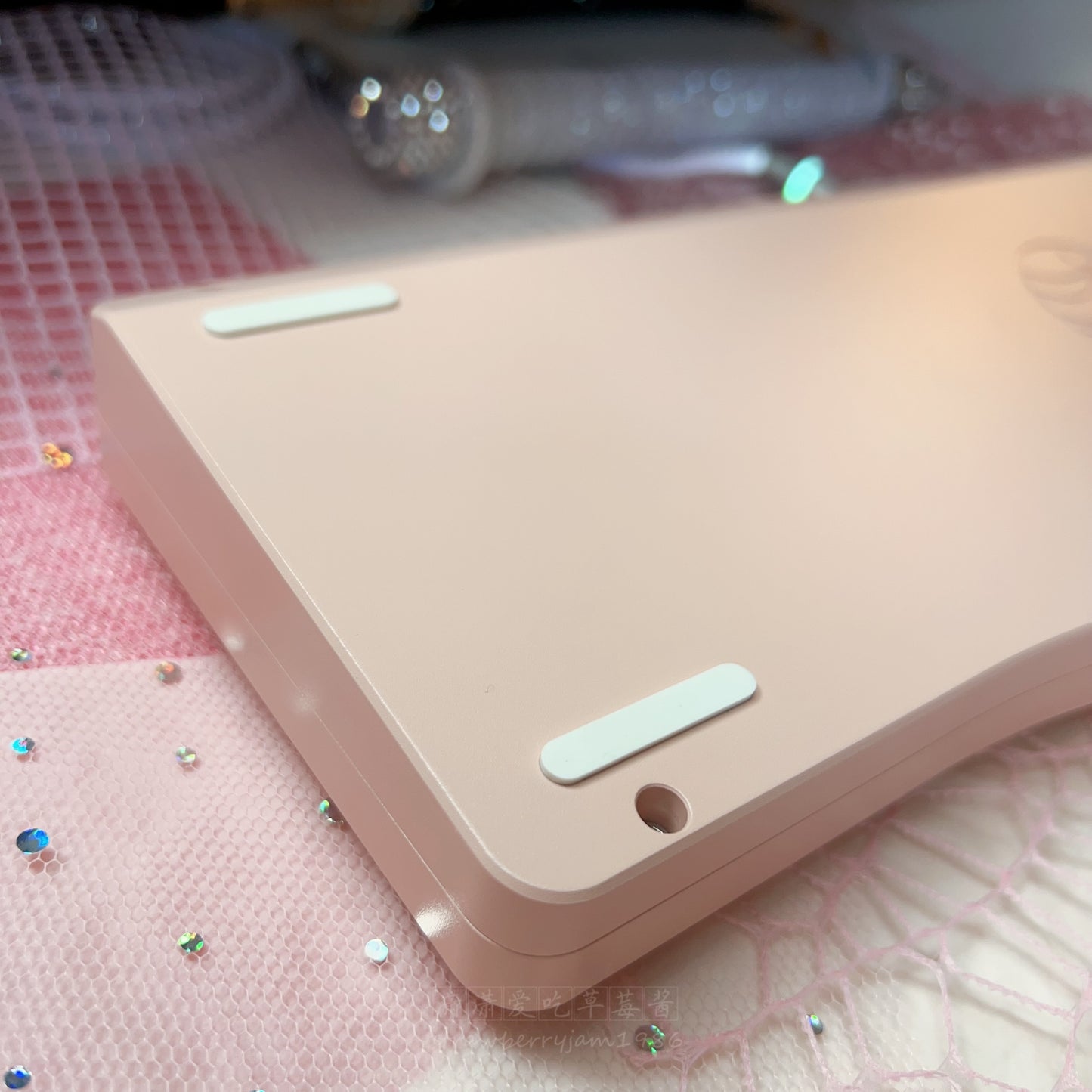 「Fully Assembled」Dimi Alice Creamy Pink Aluminum Ergonomic Mechanical Customized Keyboard