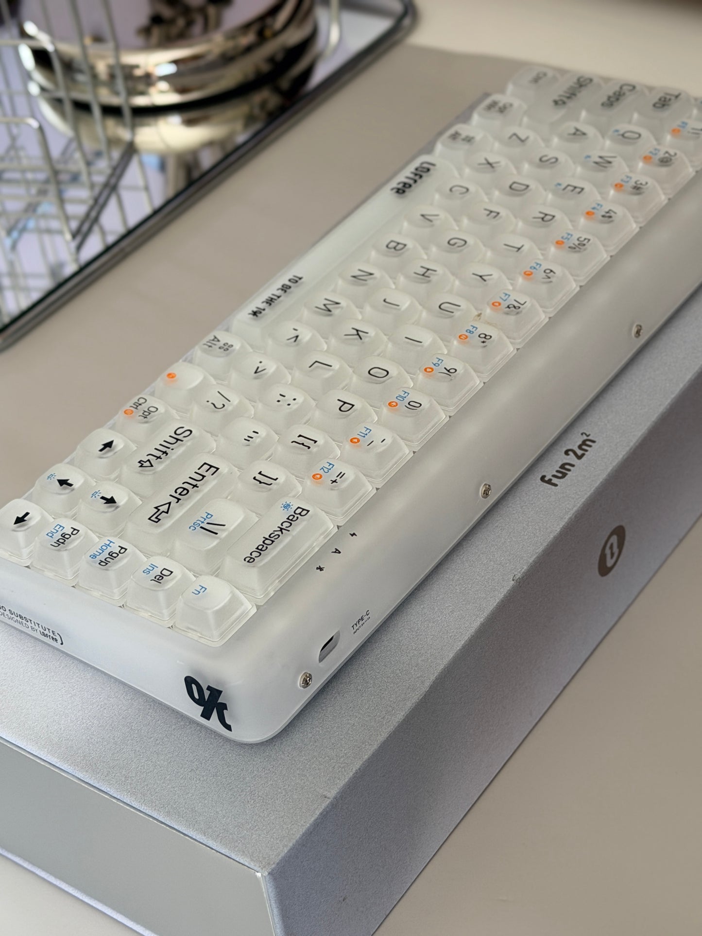 Unboxing Clearance ONLY 1 Instock LOFREE 1% Misty White Foggy Matte Wireless Mechanical Keyboard