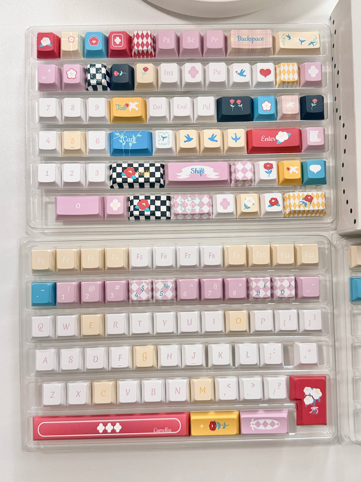 #0316 One Star Sweet Cake Party Keycaps – Pastel Pink Dessert Theme Cute Kawaii Mechanical Keyboard Keycap Set