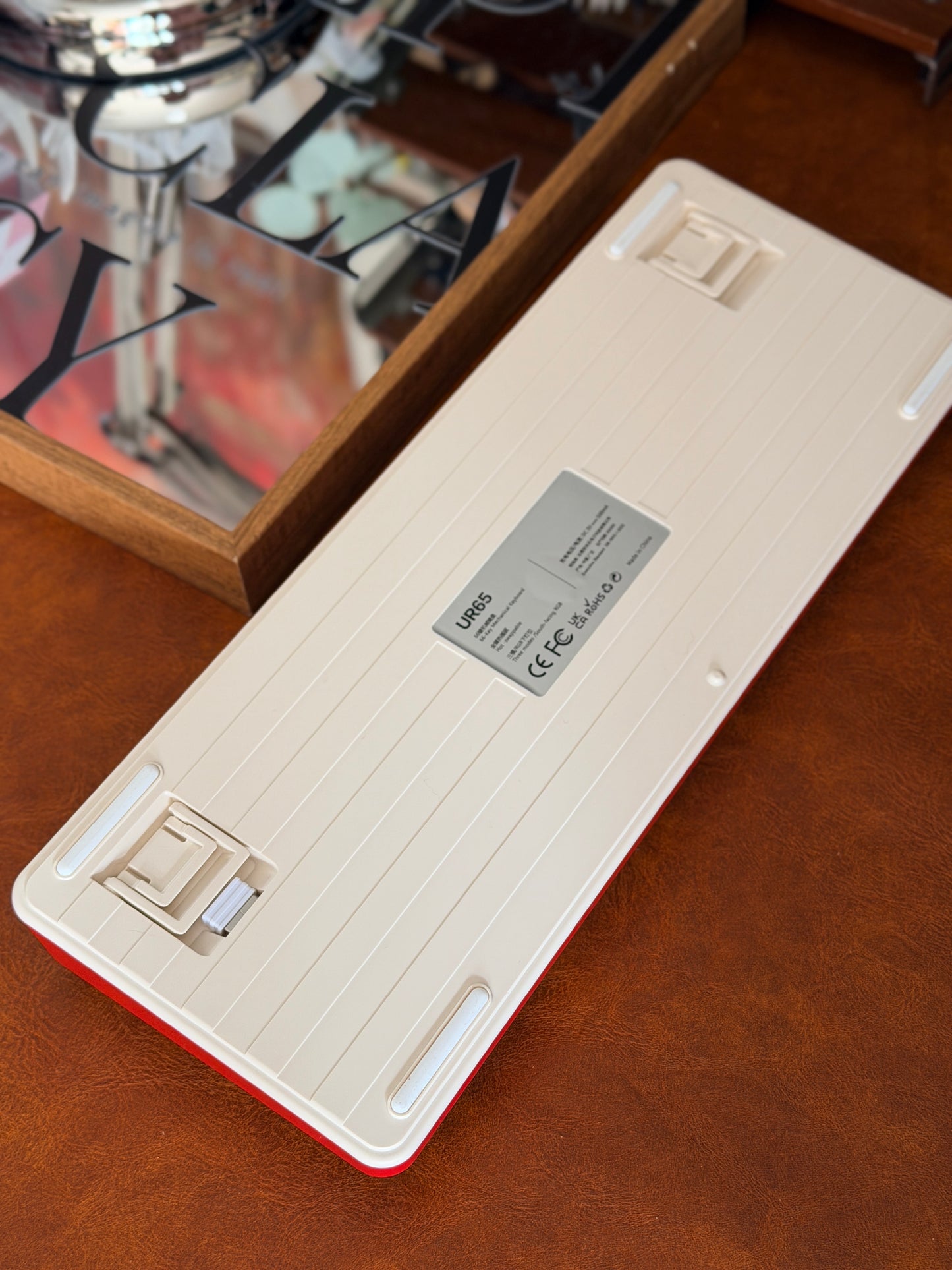 Unboxing Clearance UR65 Cute Red Mechanical Customized Keyboard (Tri-mode Gasket Hot-Swappable RGB