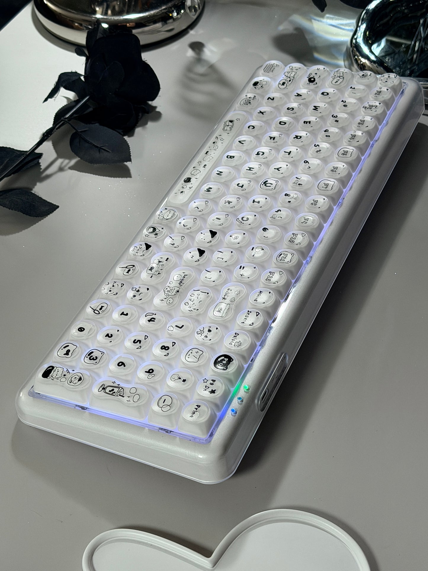 Unboxing Clearance ONLY 1 Instock MechLands X Maorbeng X100 PRO Membrane Keyboard with Number Pad RGB Backlits Wireless