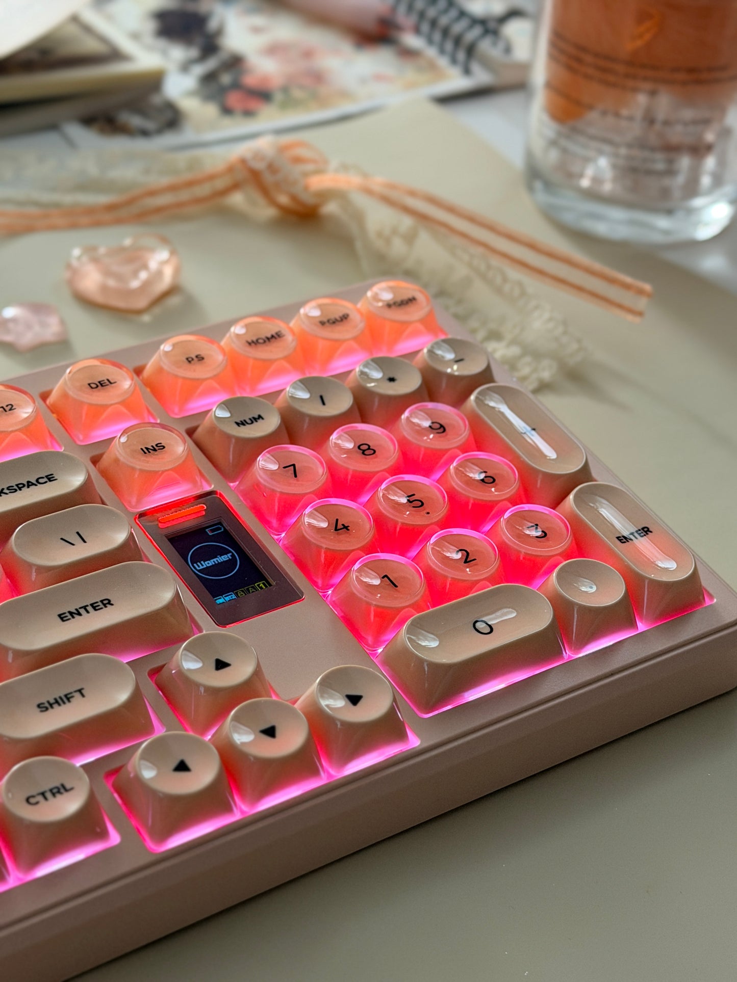 Unboxing Clearance ONLY 1 Instock WOMIER WK98 98% MULTIMEDIA SCREEN MECHANICAL GAMING KEYBOARD