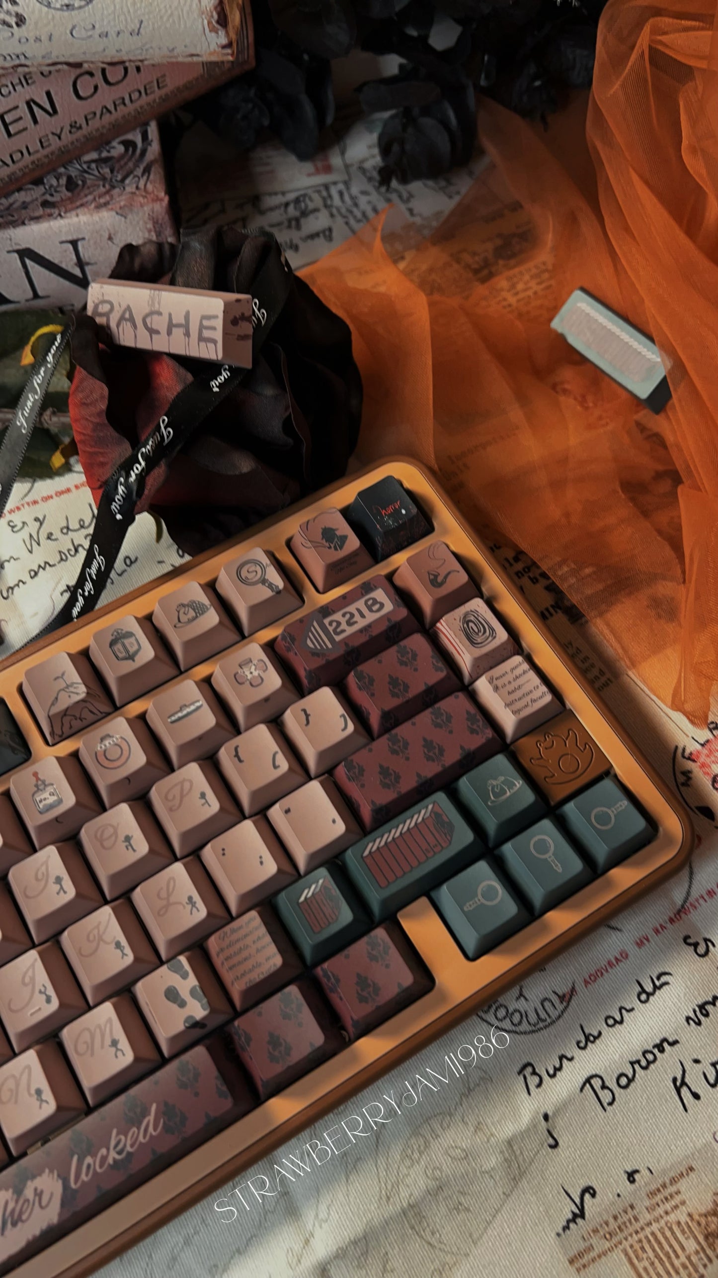 【Preorder】 Prebuilt FF75 Brown Coffee Aluminum Customized Mechanical Keyboard