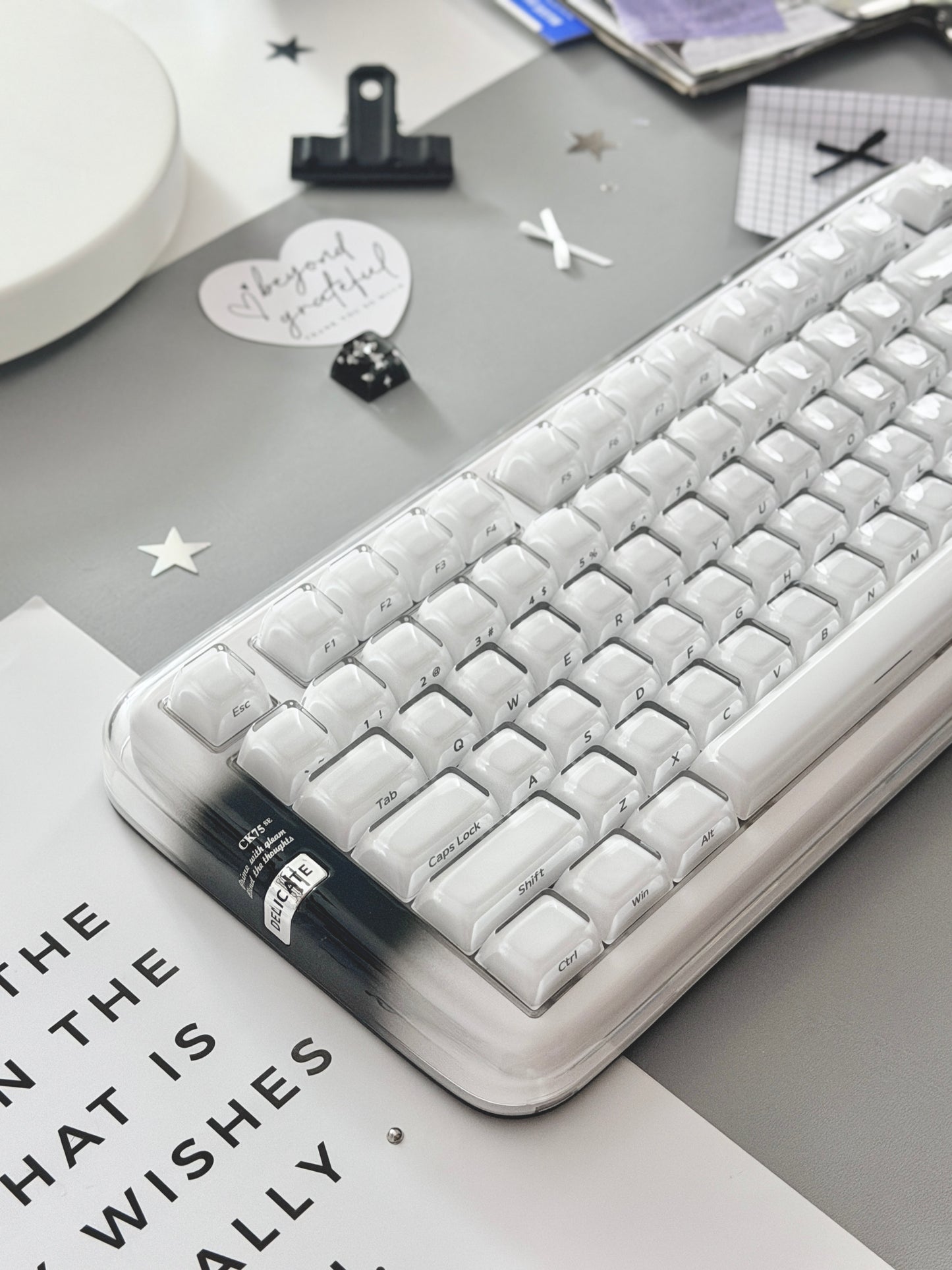Unboxing Clearance ONLY 1 Instock XVX x CoolKiller CK75 SE Wireless Mechanical Keyboard Smokey White