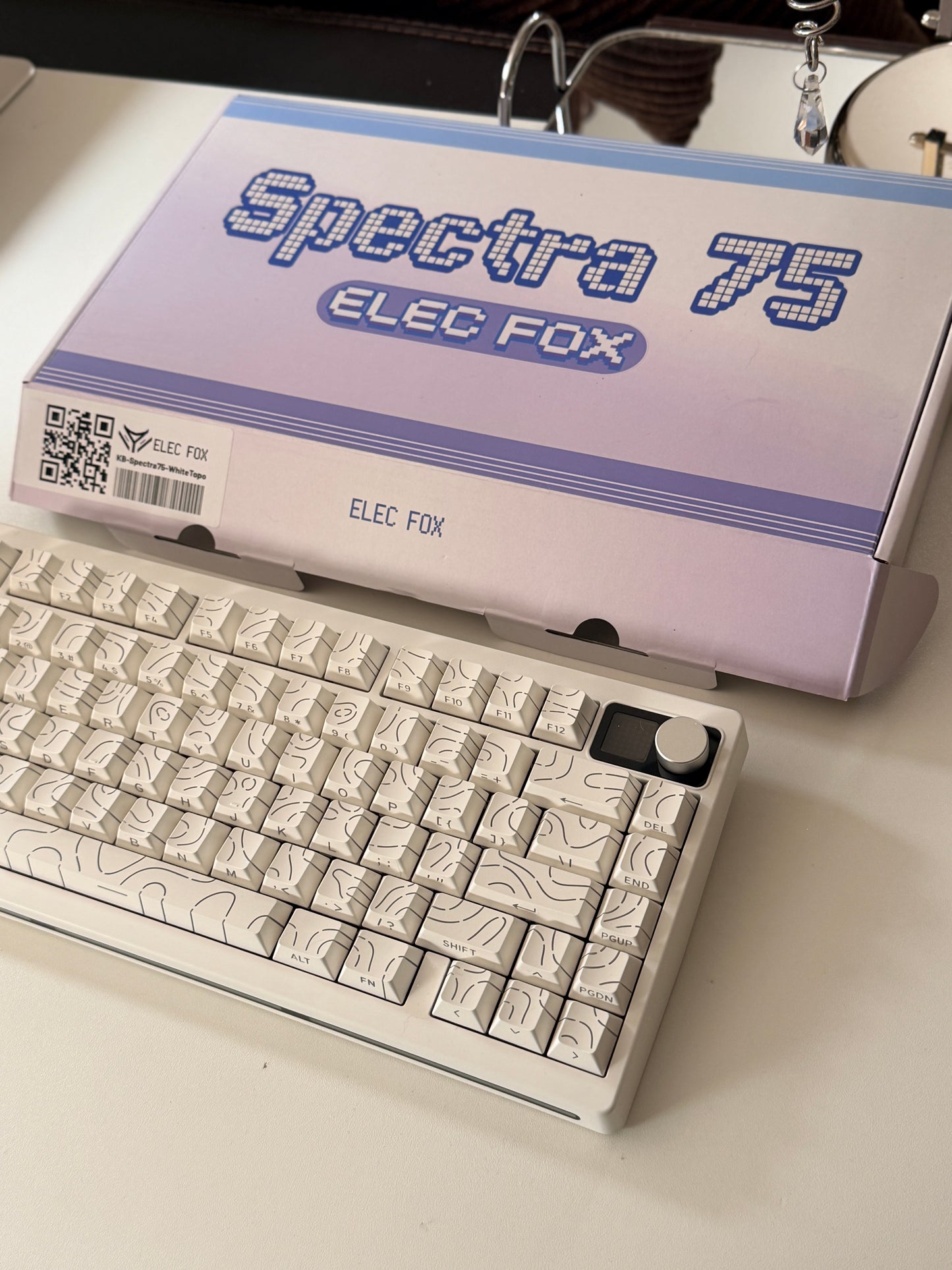 Unboxing ONLY 1 Instock ELECFOX SPECTRA75 Mechanical Gaming Keyboard Wireless RGB Backlight Dot Matrix Display