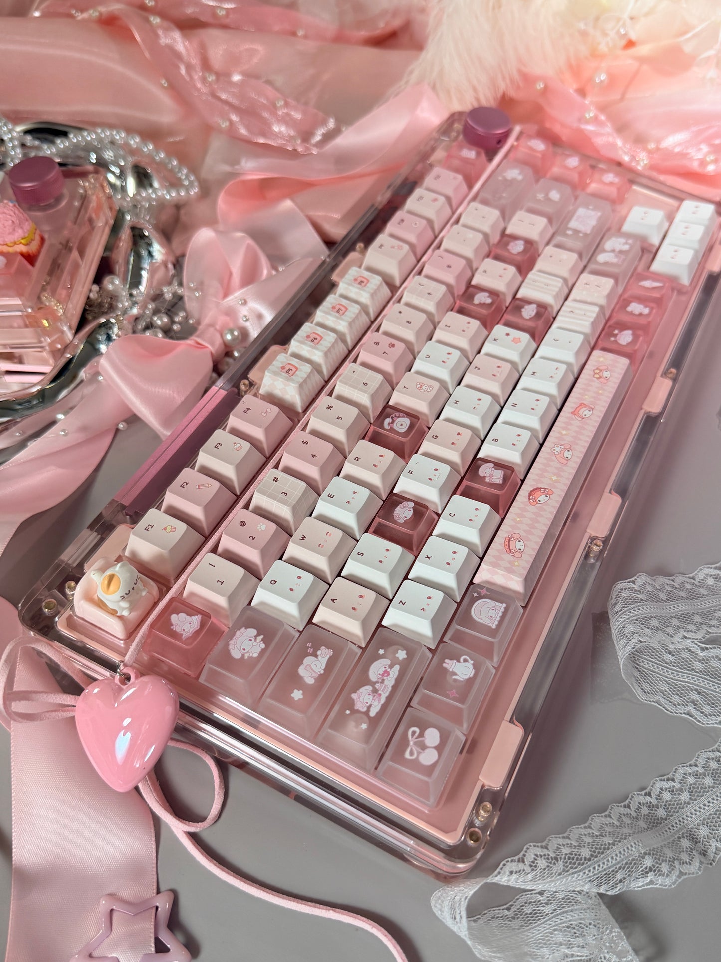 Unboxing Sample For Sales ONLY 1 Instock Pink KiiBOOM Phantom81V2 Mechanical Custom Keyboard ➕ Number PAD（including artisan keys）