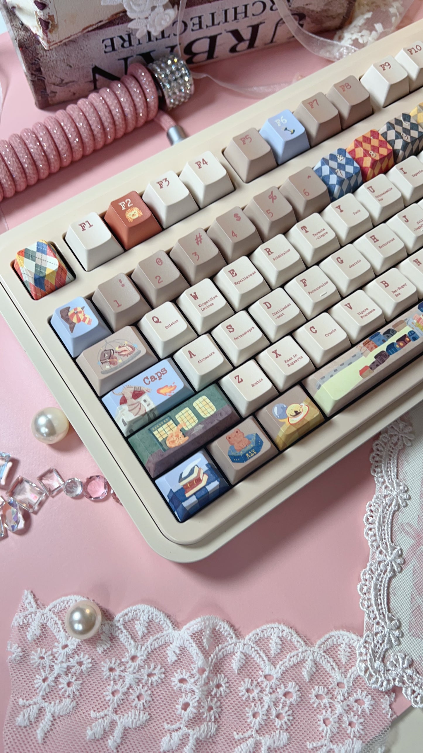 【Only 1 In-stock】Prebuilt Rich75 Beige Aluminum tri mode Customized Mechanical Keyboard