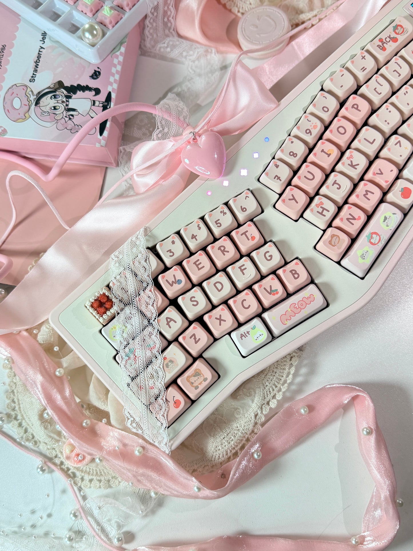 ONLY 1 Instock Prebuilt Aluminum Customized Mechanical Keyboard Staralice Ergonomic Set