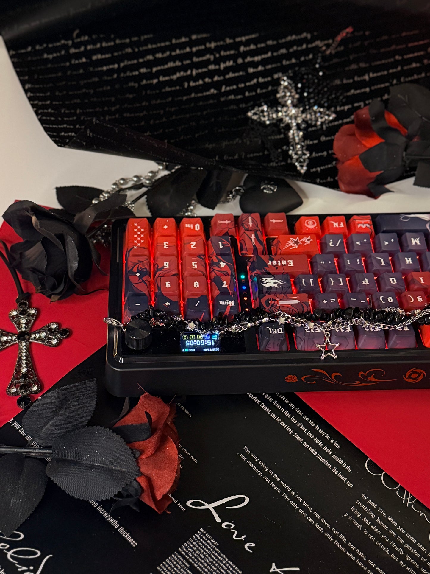 Unboxing For Sales ARTEMIS K719 PRO Anime RGB Gaming Mechanical Keyboard(not including shooting decoration)