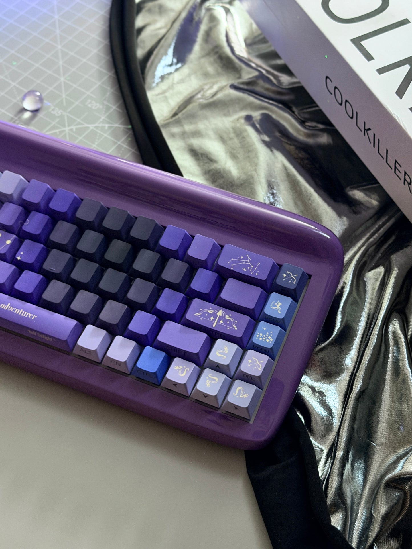 #0274 Sagittarius Purple Black Keycap Cherry Profile(Please Check Matching Keyboard Layout)