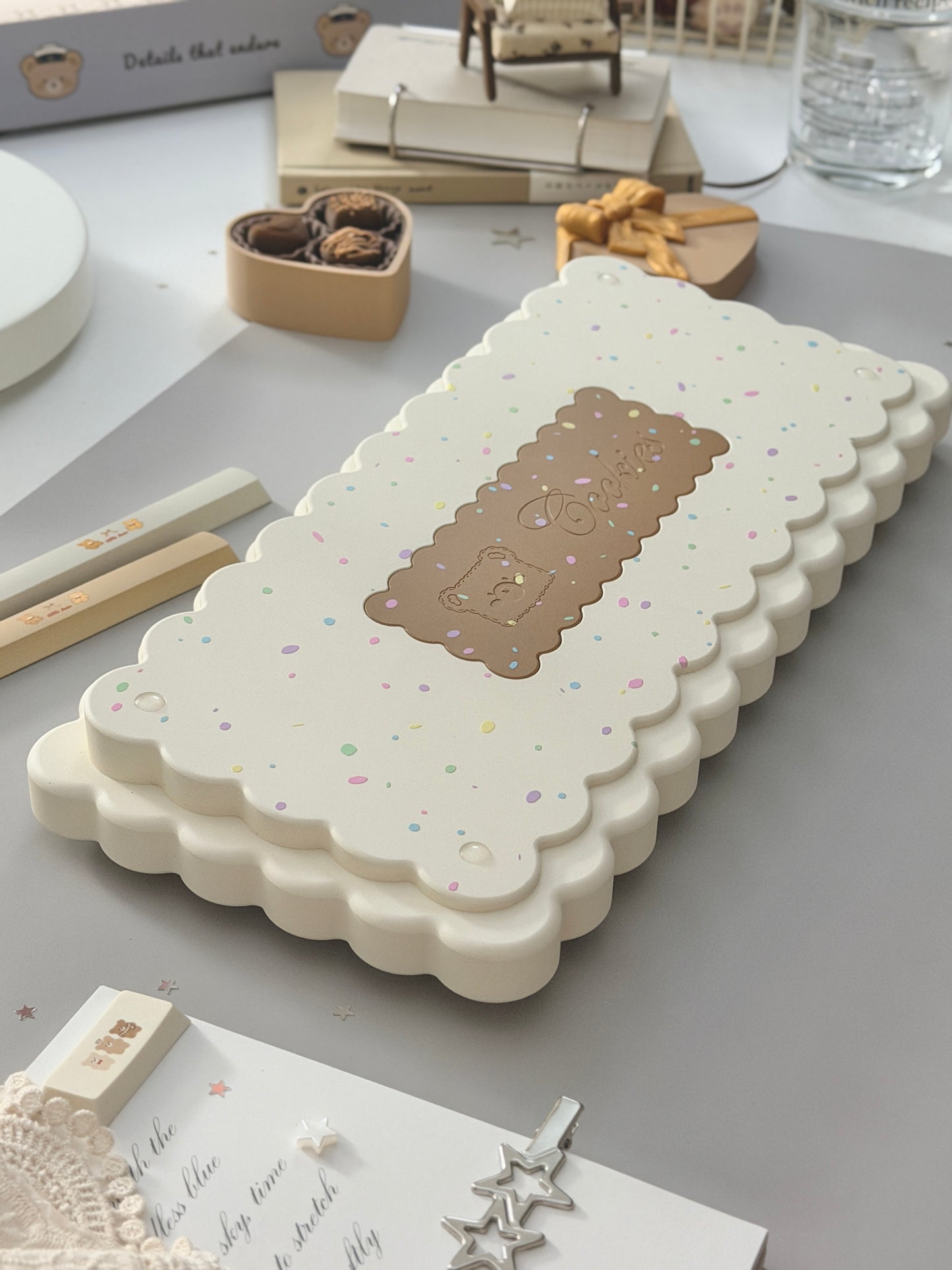 ONLY 1 Instock Prebuilt Aluminum Customized Mechanical Keyboard Cookies75 Cream Sugar Set