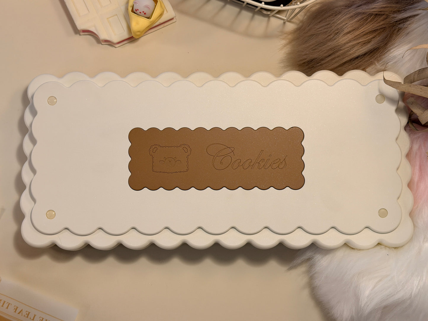 ONLY 1 Instock Prebuilt Aluminum Custom Mechanical Keyboard Cookie75 & Toast Pad Set