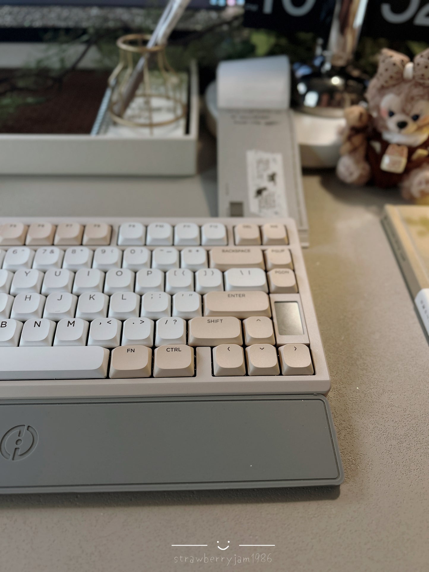 Unboxing Clearance ONLY 1 Instock Chilkey ND75 LP Wireless Gaming Keyboard with LCD Screen Silver Beige