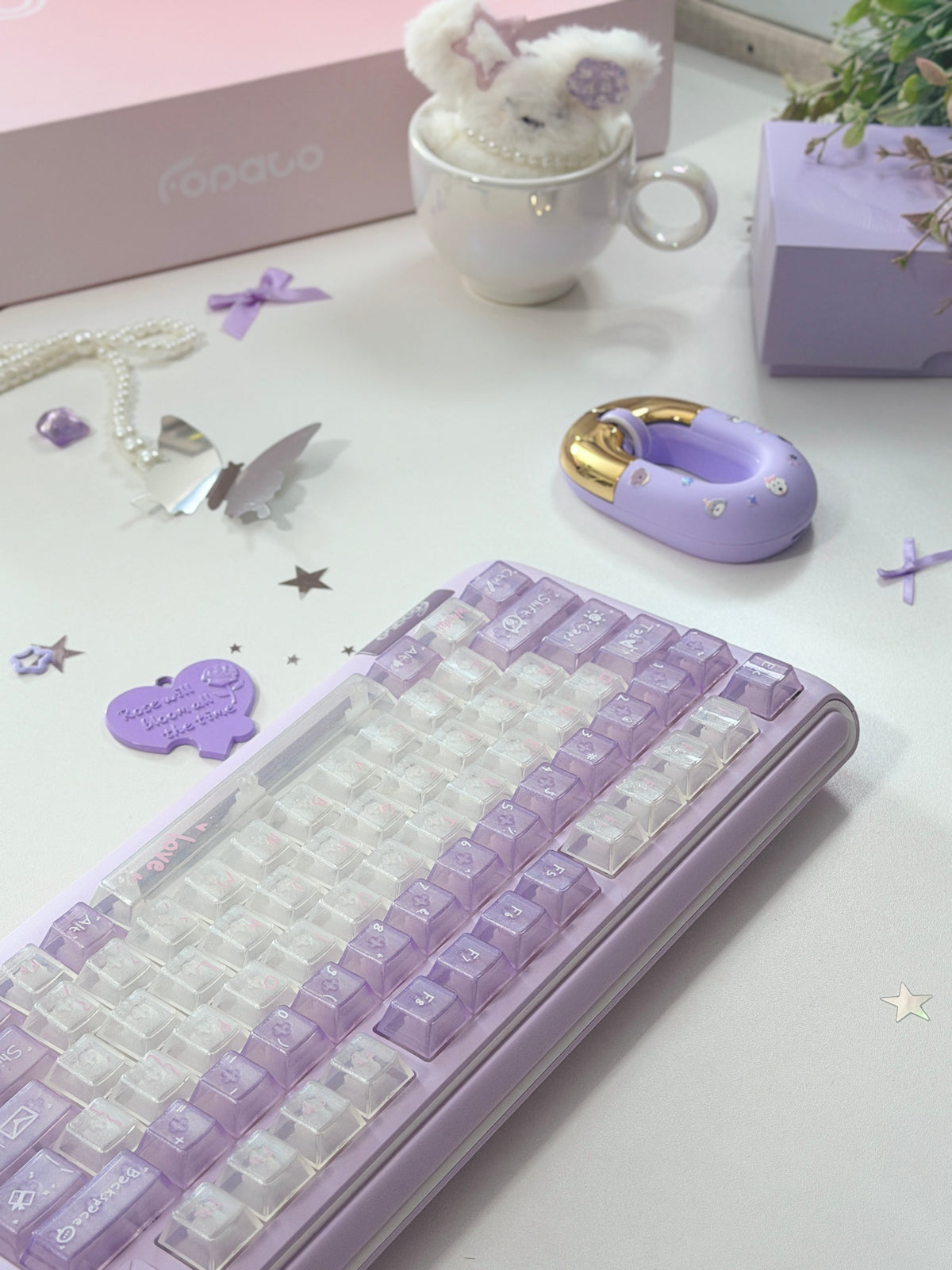 Unboxing For Clearance ONLY 1 Instock Fopato CL75 Purple premium, compact 75% layout triple-mode mechanical keyboard & mouse