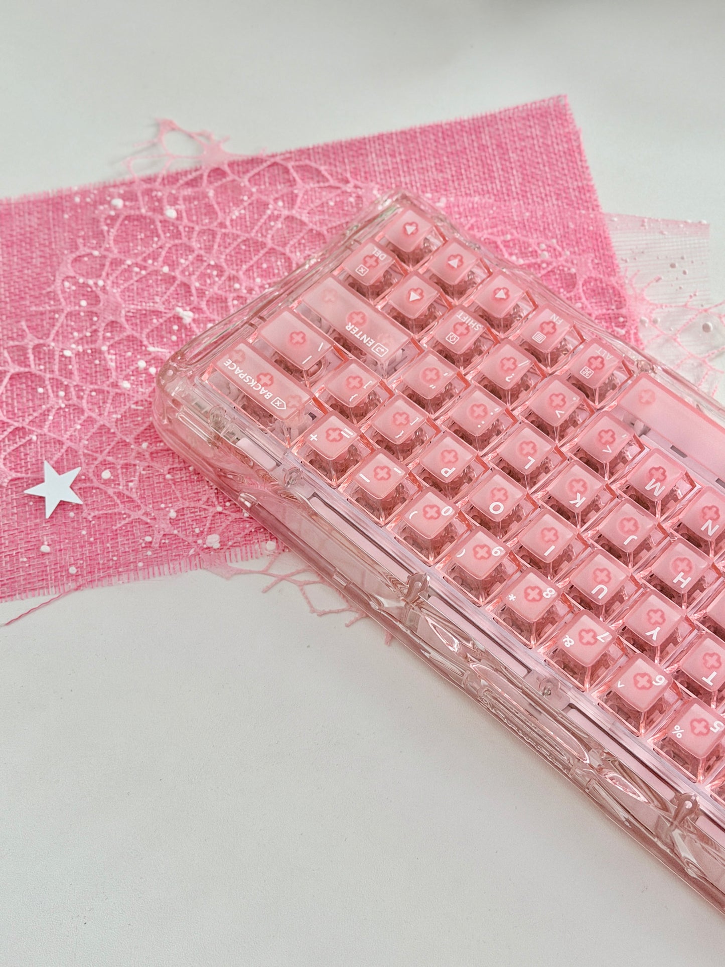 Unboxing Clearance ONLY 1 Instock GravaStar Mercury V60 Crystal Rose Magnetic Gaming Keyboard