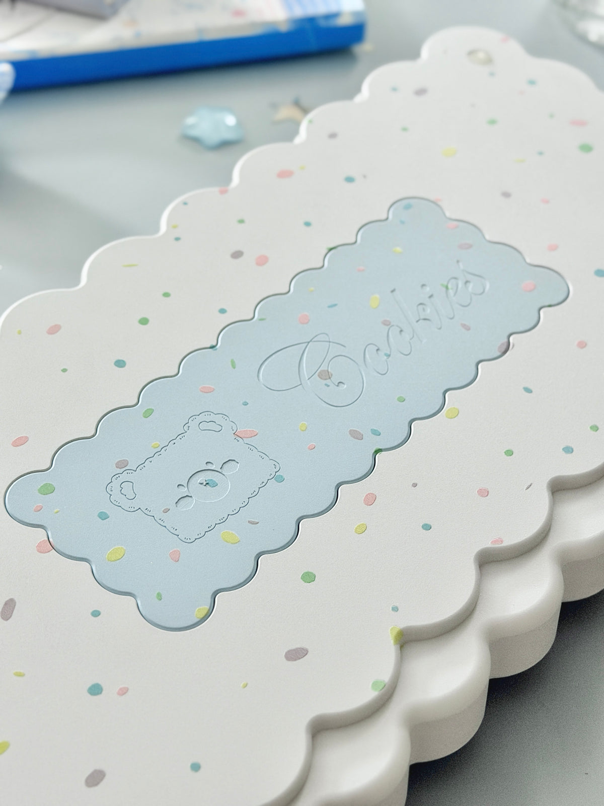 PREORDER Prebuilt Aluminum Custom Mechanical Keyboard Cookies75 Blue White Sugar Set